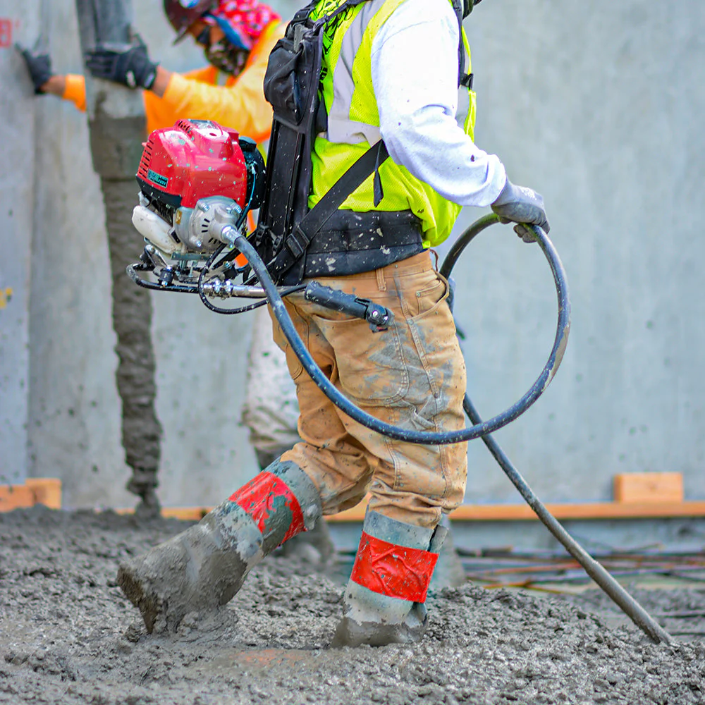 10 ft Concrete Vibrator Flexible Shaft Hose and Head - Image 2