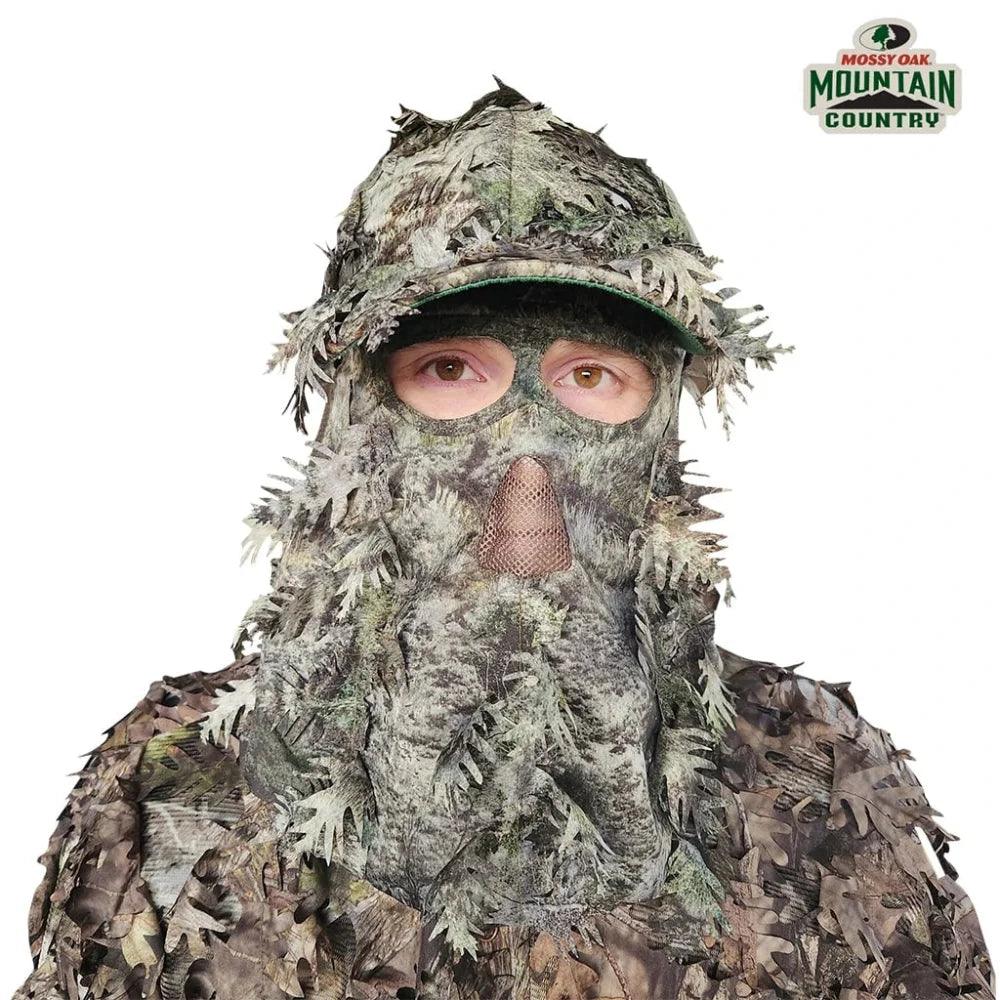3D Leafy Camo Face Mask Ball Cap in Mossy Oak and Realtree (Adj, OSFM) - Image 13