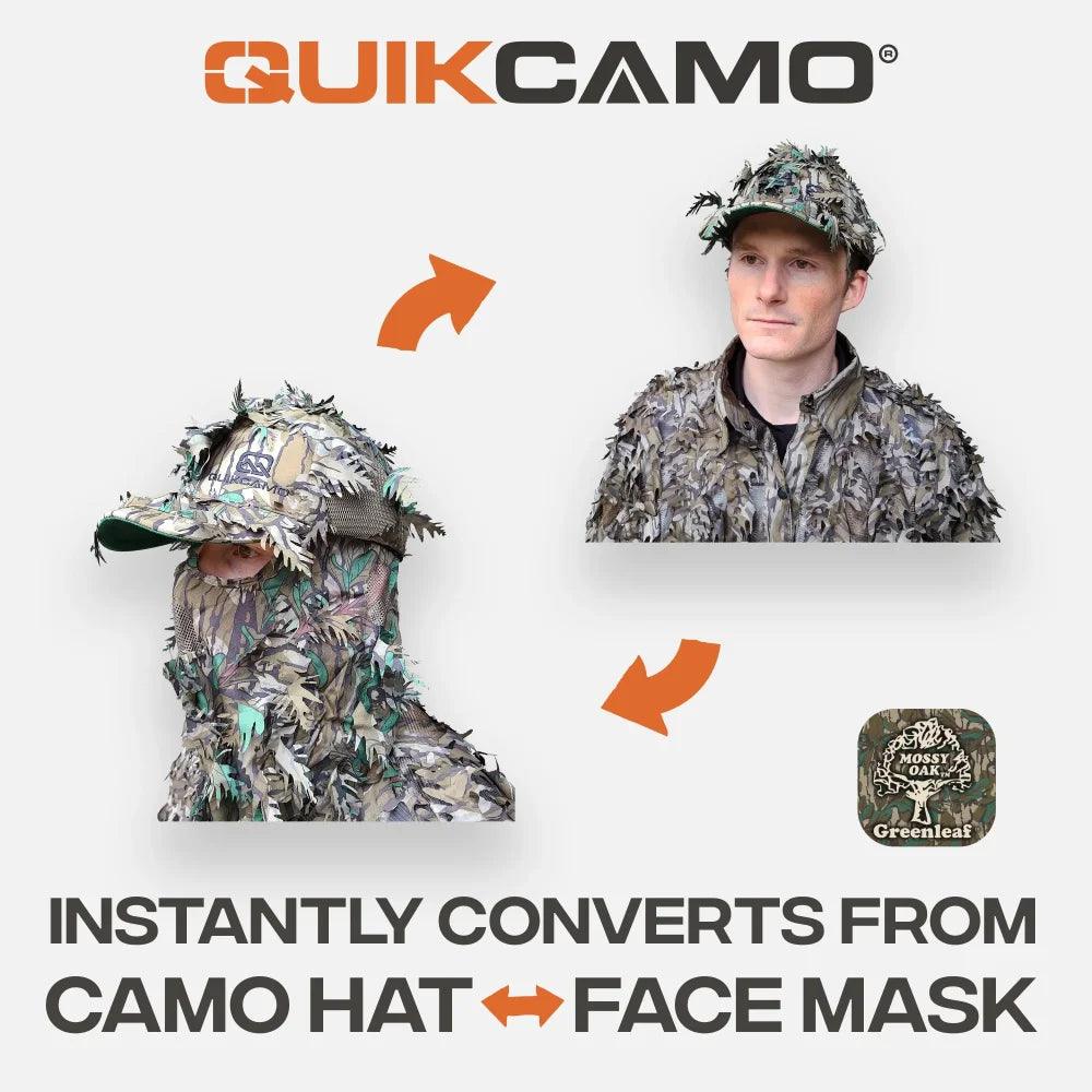 3D Leafy Camo Face Mask Ball Cap in Mossy Oak and Realtree (Adj, OSFM) - Image 42