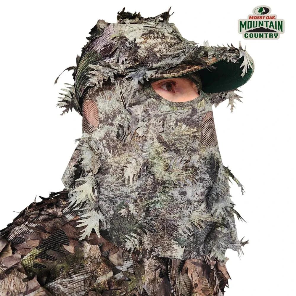 3D Leafy Camo Face Mask Ball Cap in Mossy Oak and Realtree (Adj, OSFM) - Image 49