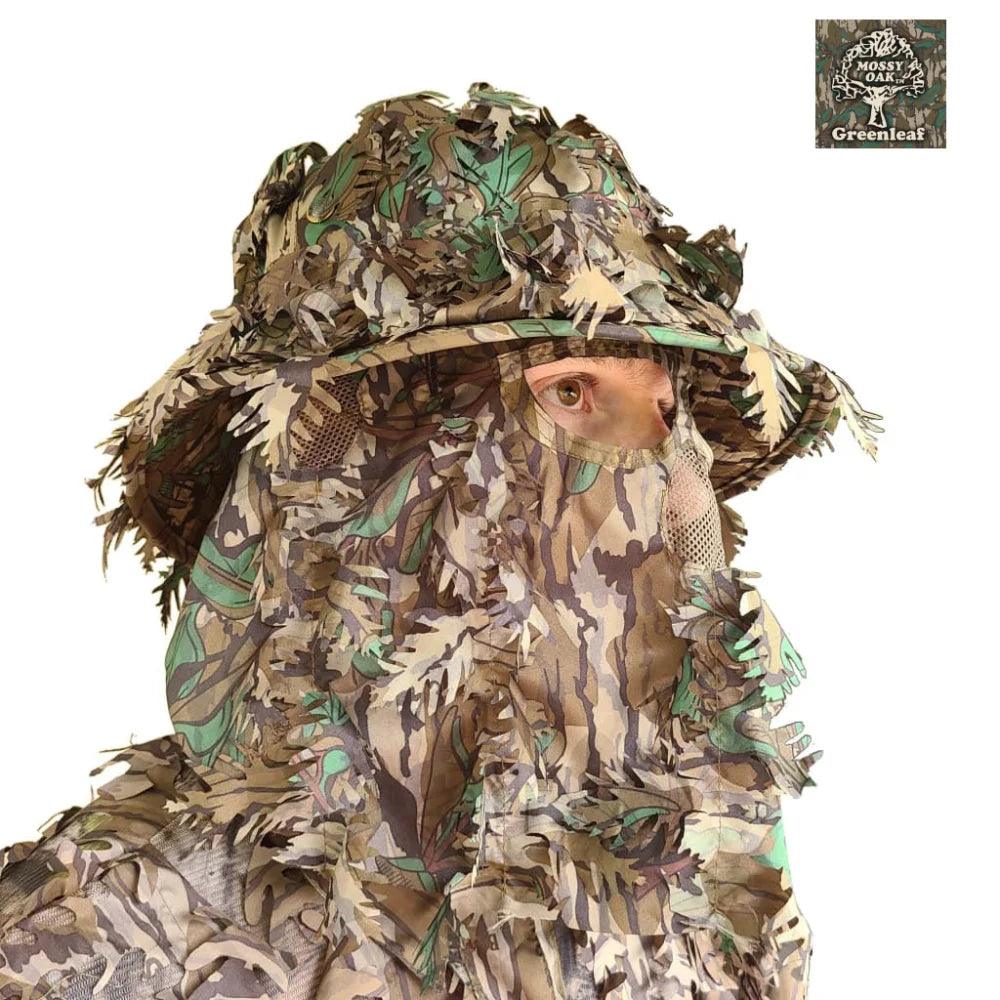 3D Leafy Camo Face Mask Bucket Hats in Mossy Oak and Realtree - Adjustable OSFM - Image 12