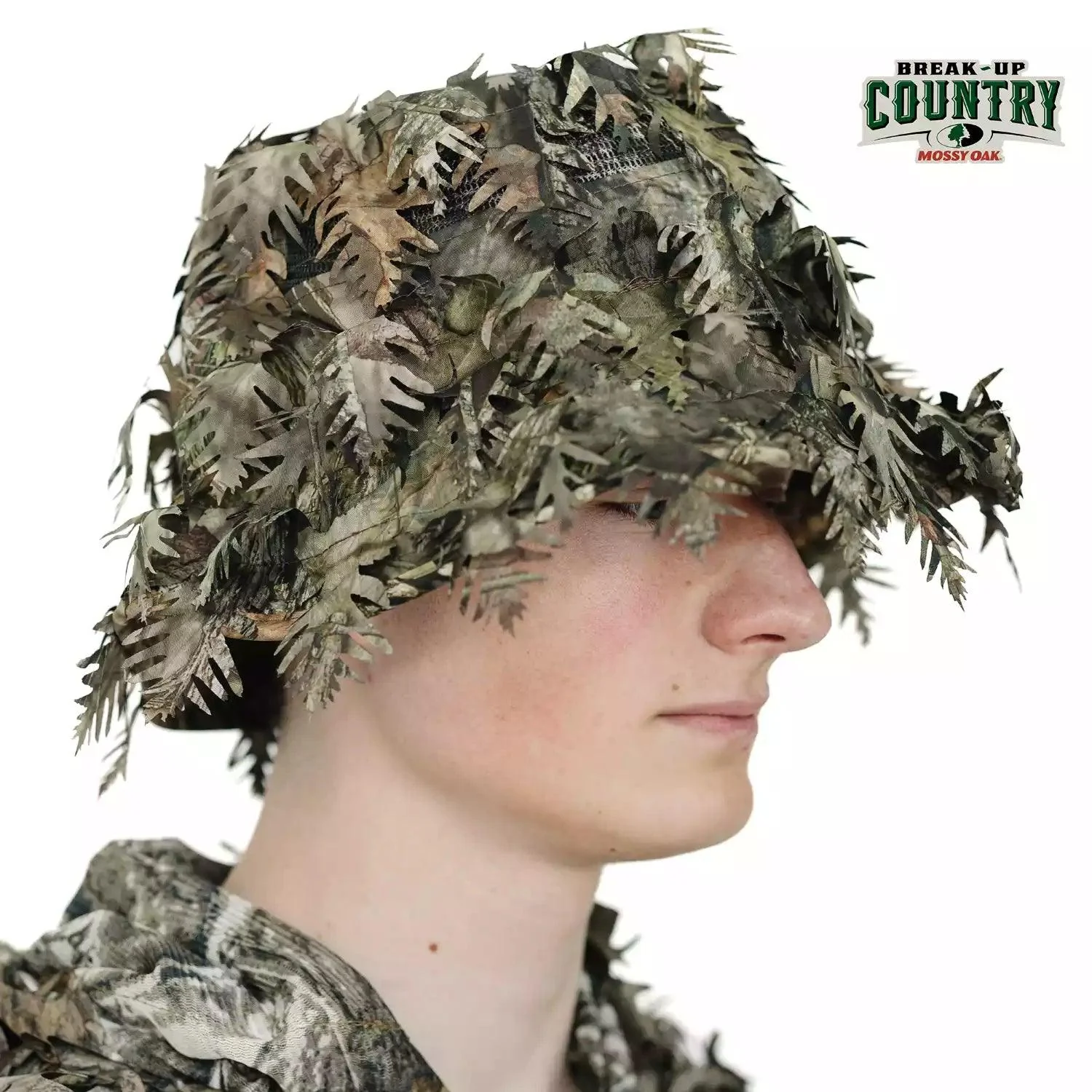 3D Leafy Camo Face Mask Bucket Hats in Mossy Oak and Realtree - Adjustable OSFM - Image 50