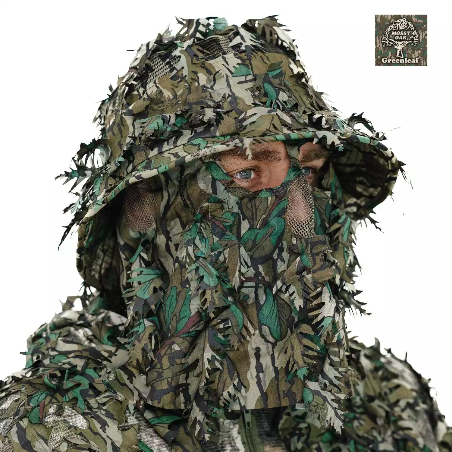 3D Leafy Camo Face Mask Bucket Hats in Mossy Oak and Realtree - Adjustable OSFM - Image 53