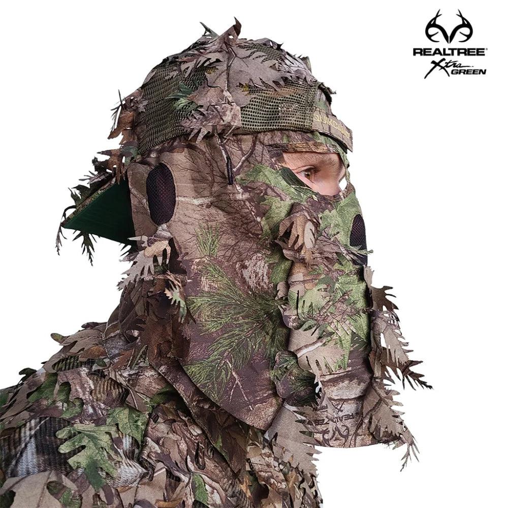 2-in-1 REAR Leafy Face Mask and Camo Hat (Fitted) - Image 11