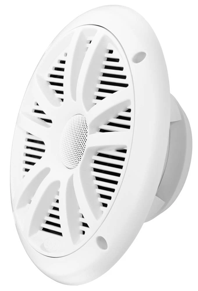 2) New Boss Audio MR6W 6.5" 180W Dual Cone Marine/Boat Speakers Stereo- White - Image 4