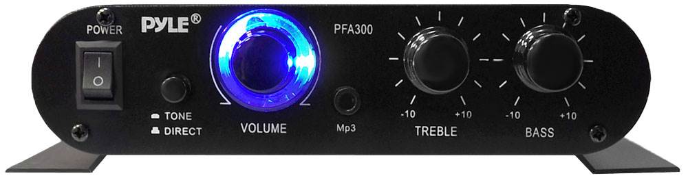 2) Pyle PFA300 180W 2 Channel Hi-Fi Home Audio Stereo Speakers Amplifiers w/Aux - Image 3