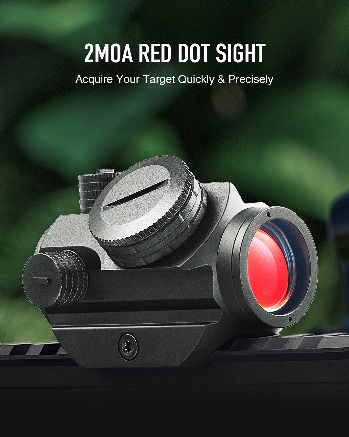 2MOA Red Dot Sight, Smiley Face Reticle - Image 5