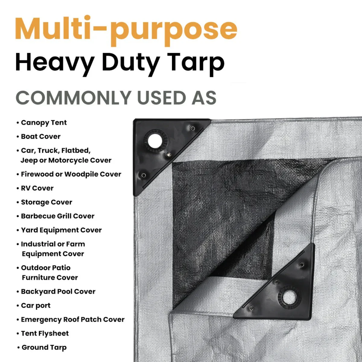 30’ x 50’ Super Heavy Duty Poly Tarp - Image 13