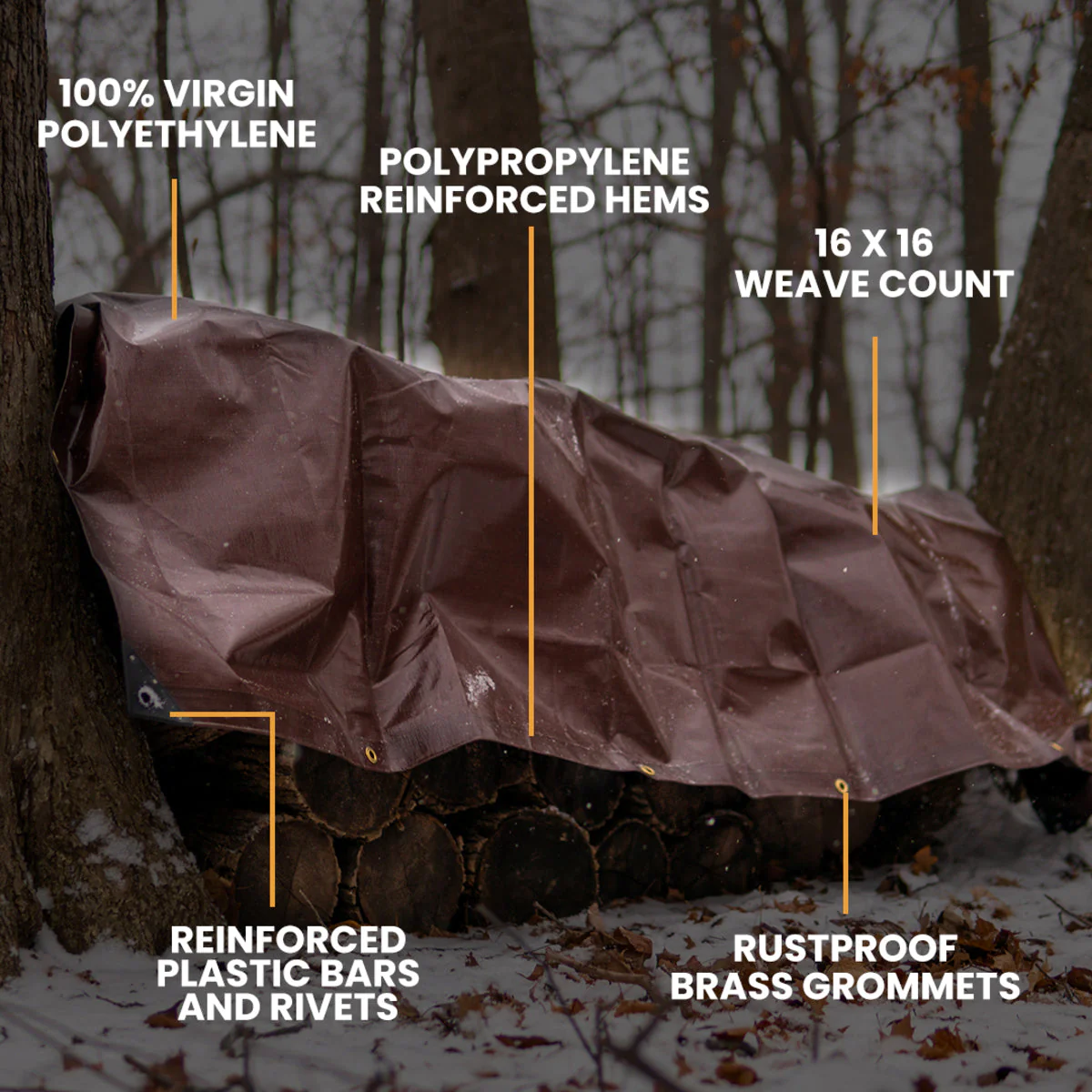 30’ x 50’ Super Heavy Duty Poly Tarp - Image 3