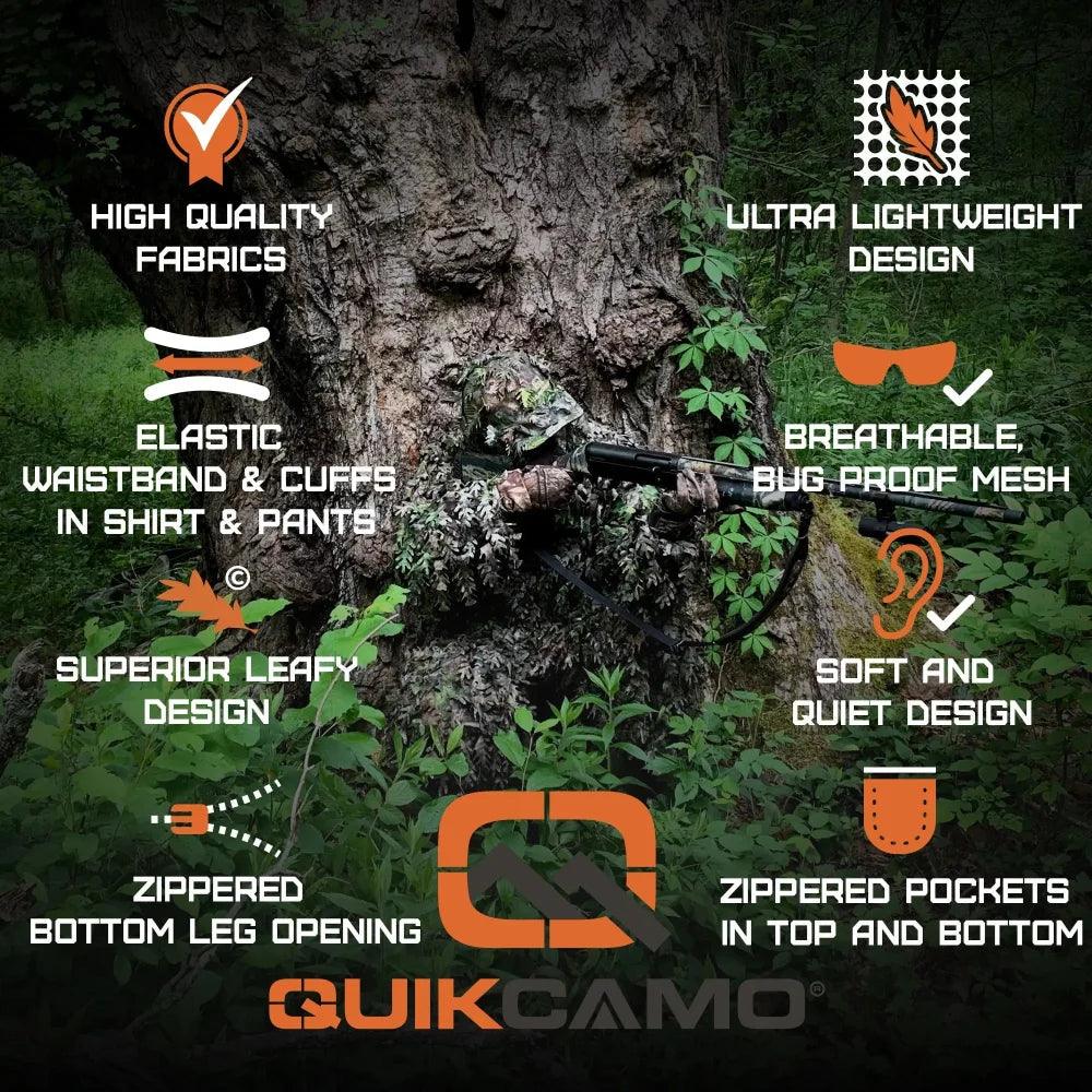 3D Leafy Camo Suits and Hoodies, Mossy Oak Patterns - Image 3