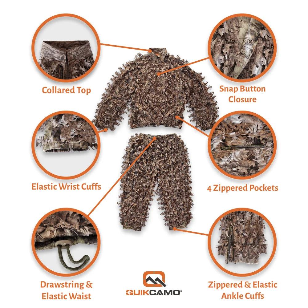 3D Leafy Camo Suits and Hoodies, Mossy Oak Patterns - Image 50