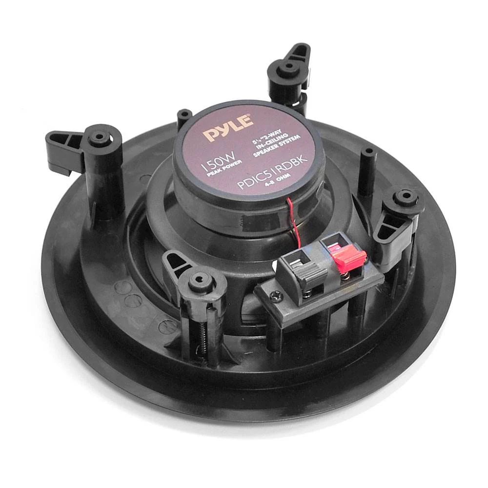 4) NEW Pyle PDIC81RDBK 250W 8 Inch Flush In-Wall In-Ceiling Black Speakers Four - Image 8