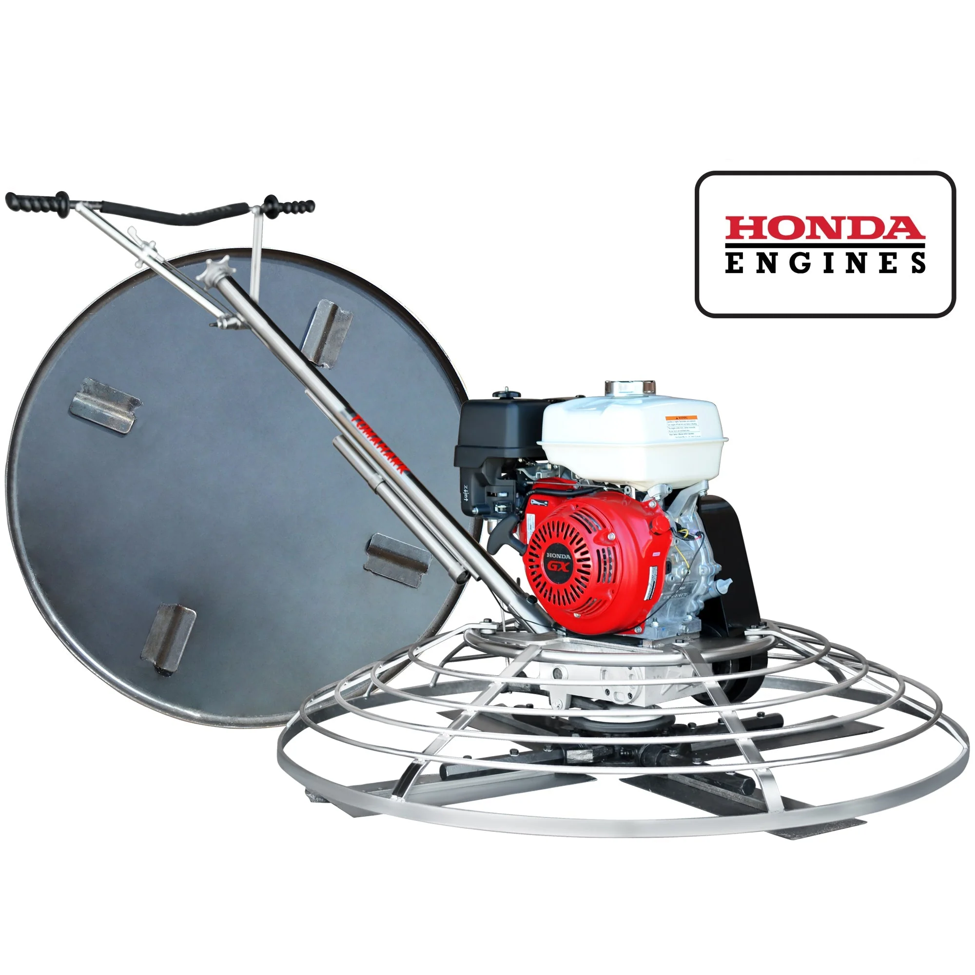 46" Concrete Power Trowel 8.5HP Honda Combo Blades and Float Pan Cement Finishing Tool - Image 8