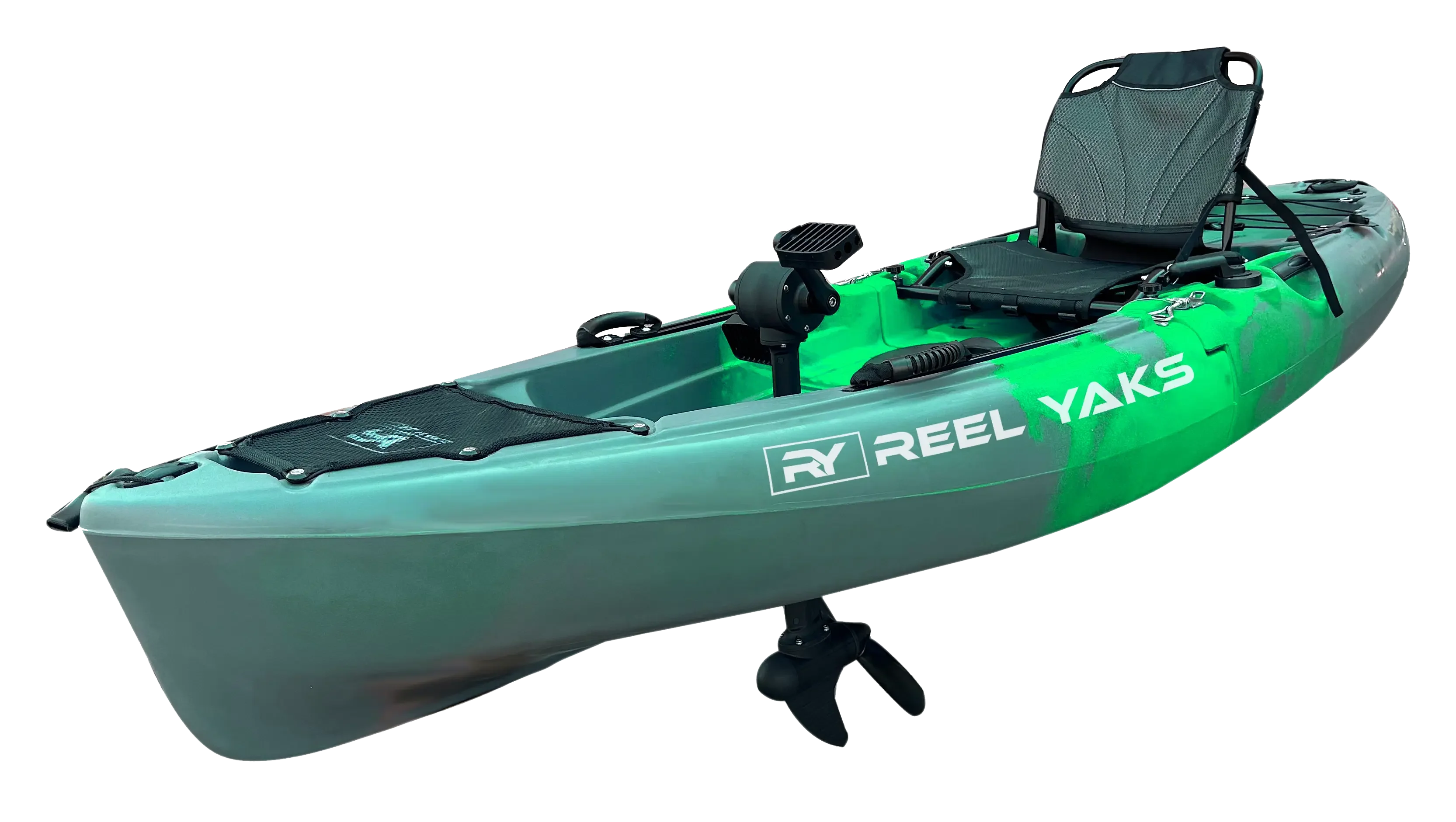 9.5ft Raptor Modular Propeller Drive Pedal Fishing Kayak | 380lbs Capacity | 2 Piece - Image 4
