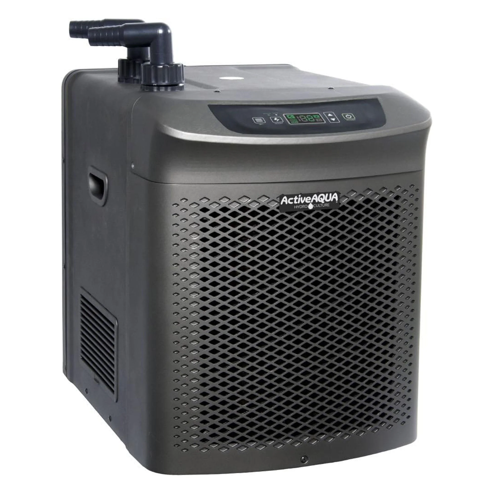 Active Aqua Hydroponic Water Chiller Cooling System with Remote Control, Black