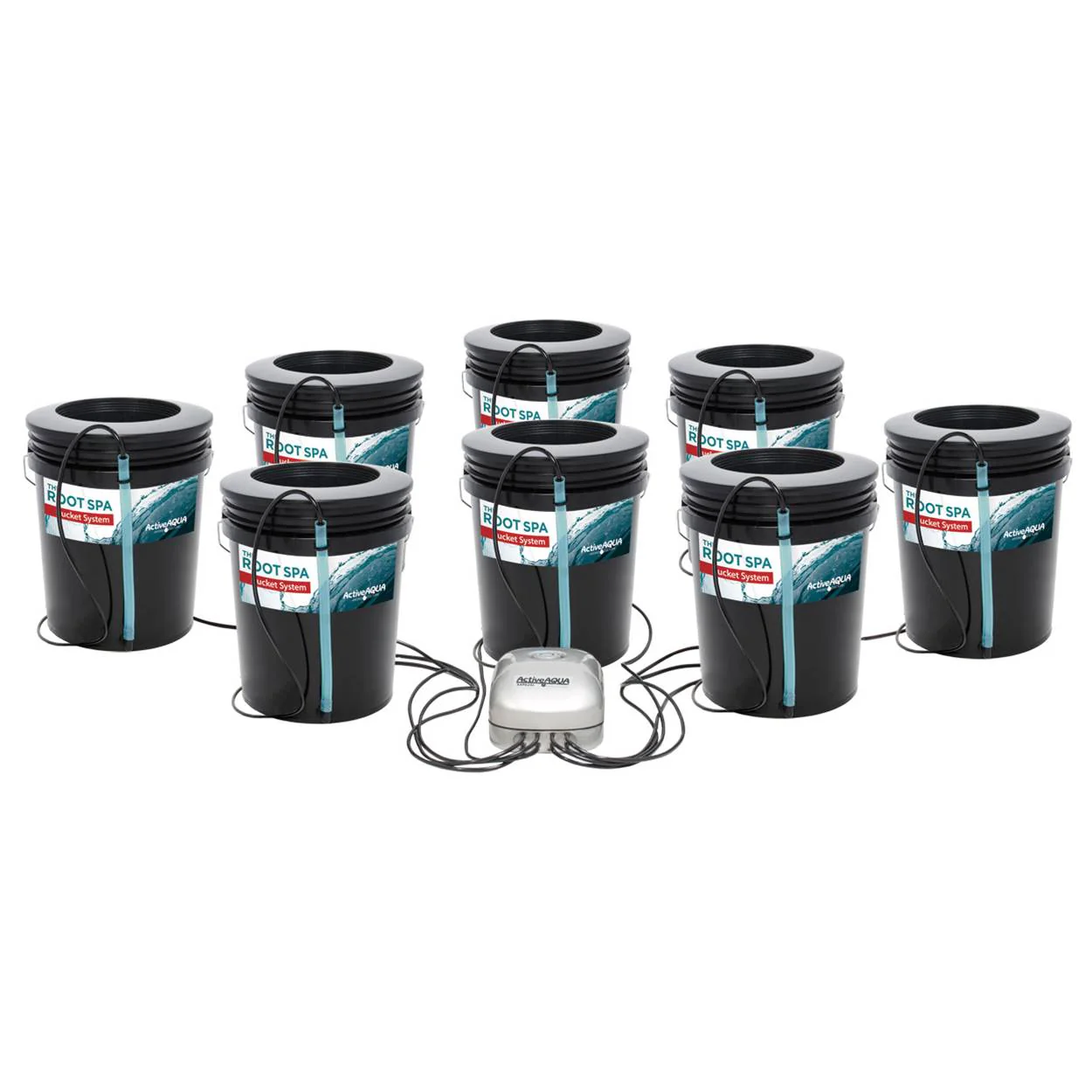 Active Aqua Root Spa 5-Gallon 8-Bucket Deep Water Culture System (2 Pack) - Image 2