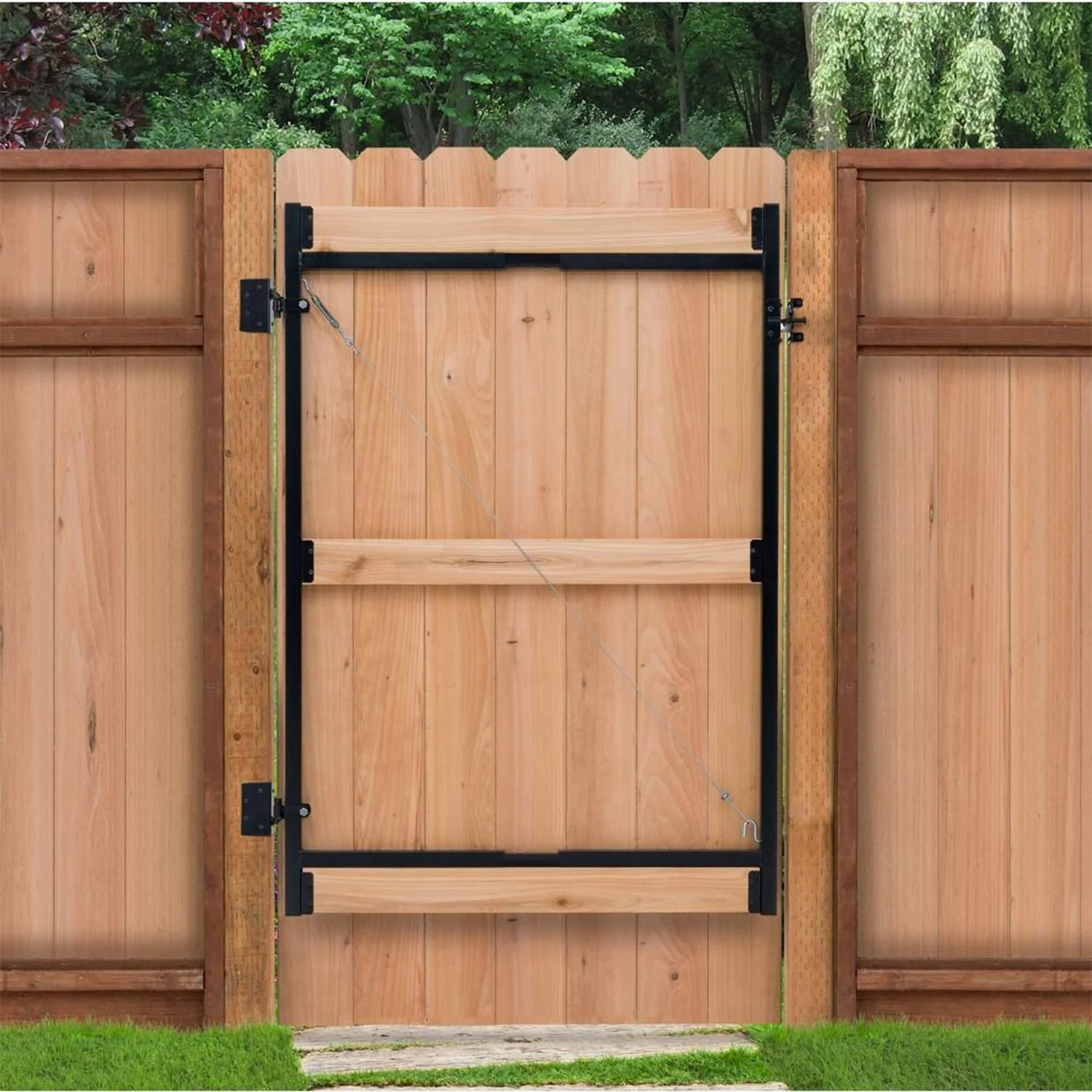 Adjust-A-Gate Steel Frame Gate Building Kit, 36"-60" Wide Up To 7' High (3 Pack) - Image 4