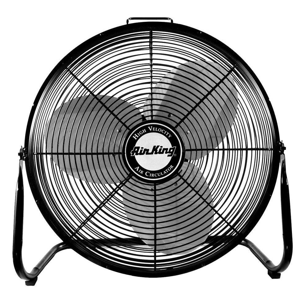 Air King 18" 1/6 HP 3 Speed Heavy Duty Portable Industrial Floor Fan (4 Pack) - Image 2