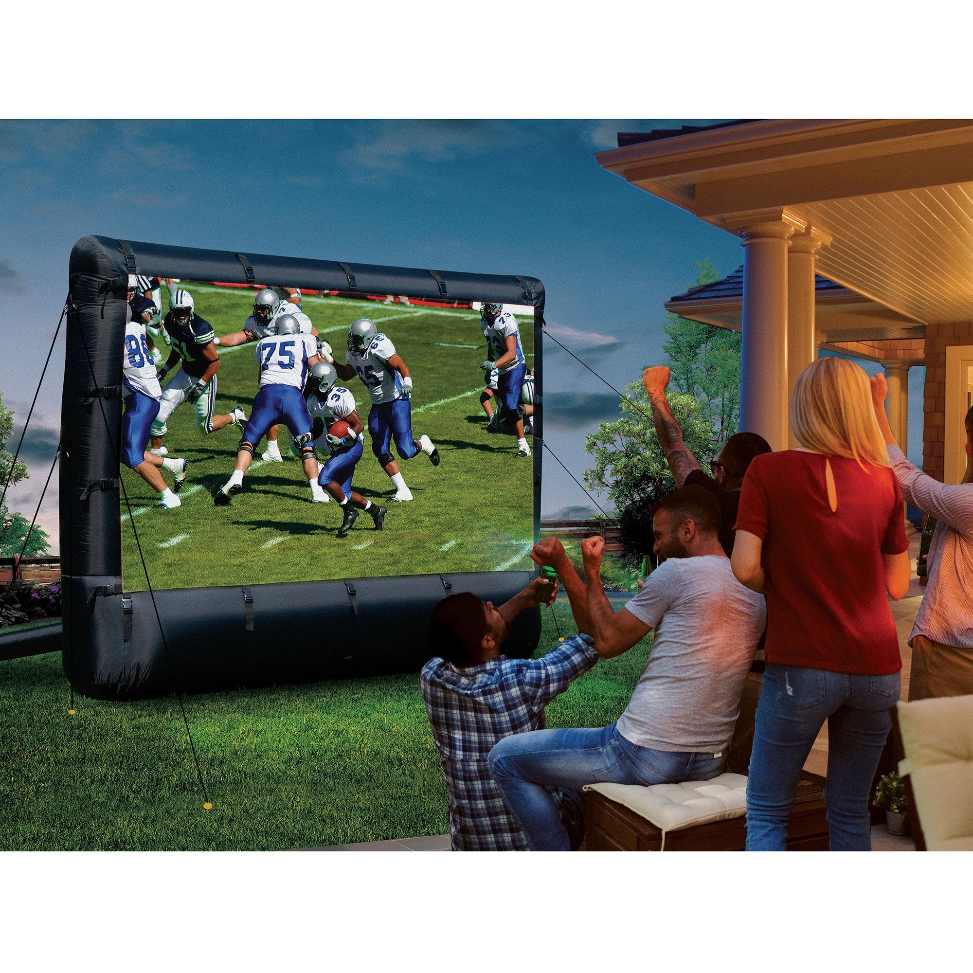 Airflowz 9.5' Inflatable Widescreen Movie Projection Screen w/Blower & Carry Bag - Image 2