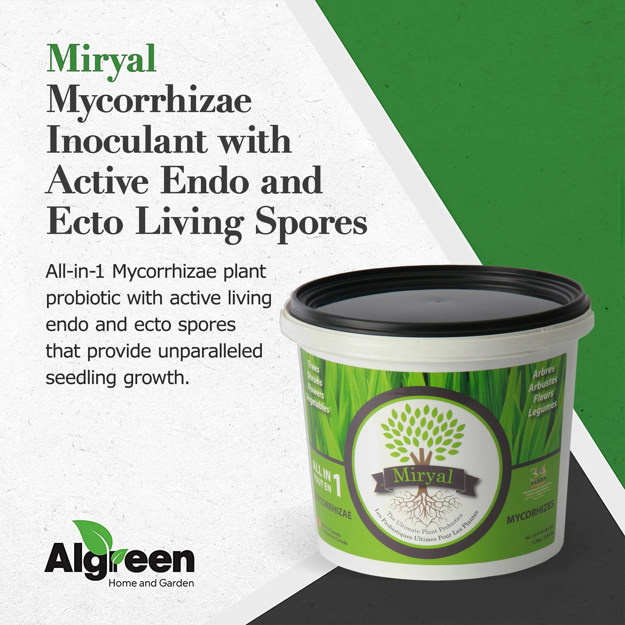 Algreen Miryal All In 1 Mycorrhizae Inoculant Plant Probiotic Soil Amendment - Image 2