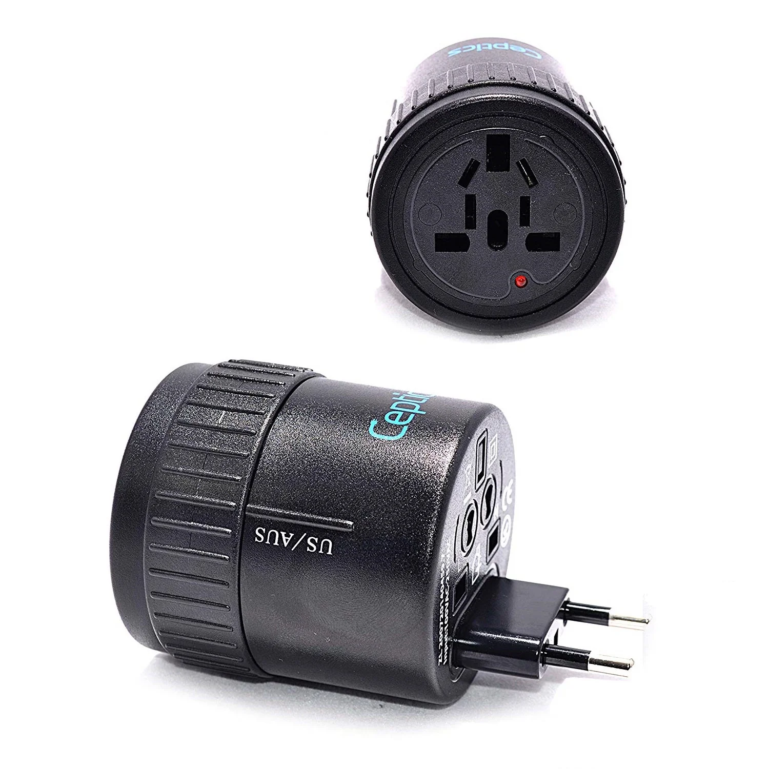 All-In-One Twist International Travel Plug Adapter (UP-7K) - Image 3