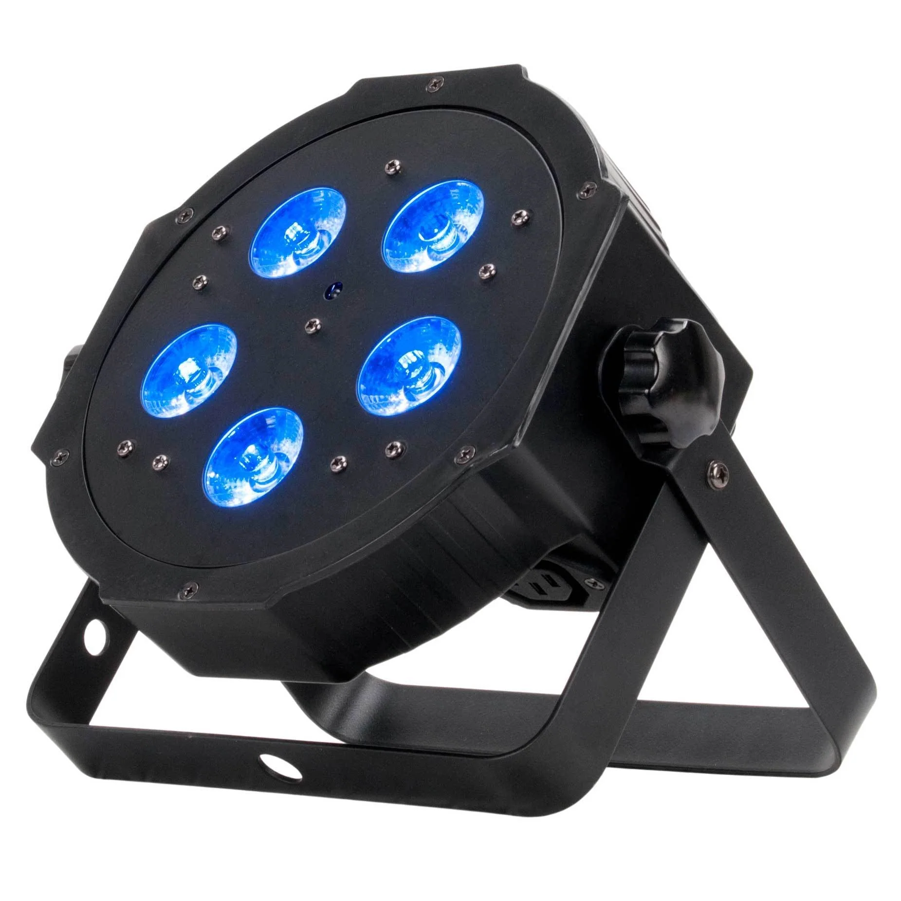American DJ ADJ Mega Flat Hex Pak LED Par Lighting System w/ Bag and DMX Cables - Image 2