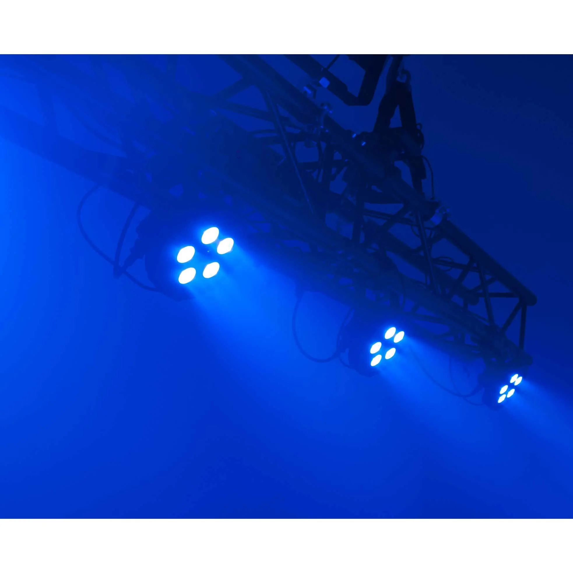 American DJ ADJ Mega Flat Hex Pak LED Par Lighting System w/ Bag and DMX Cables - Image 9