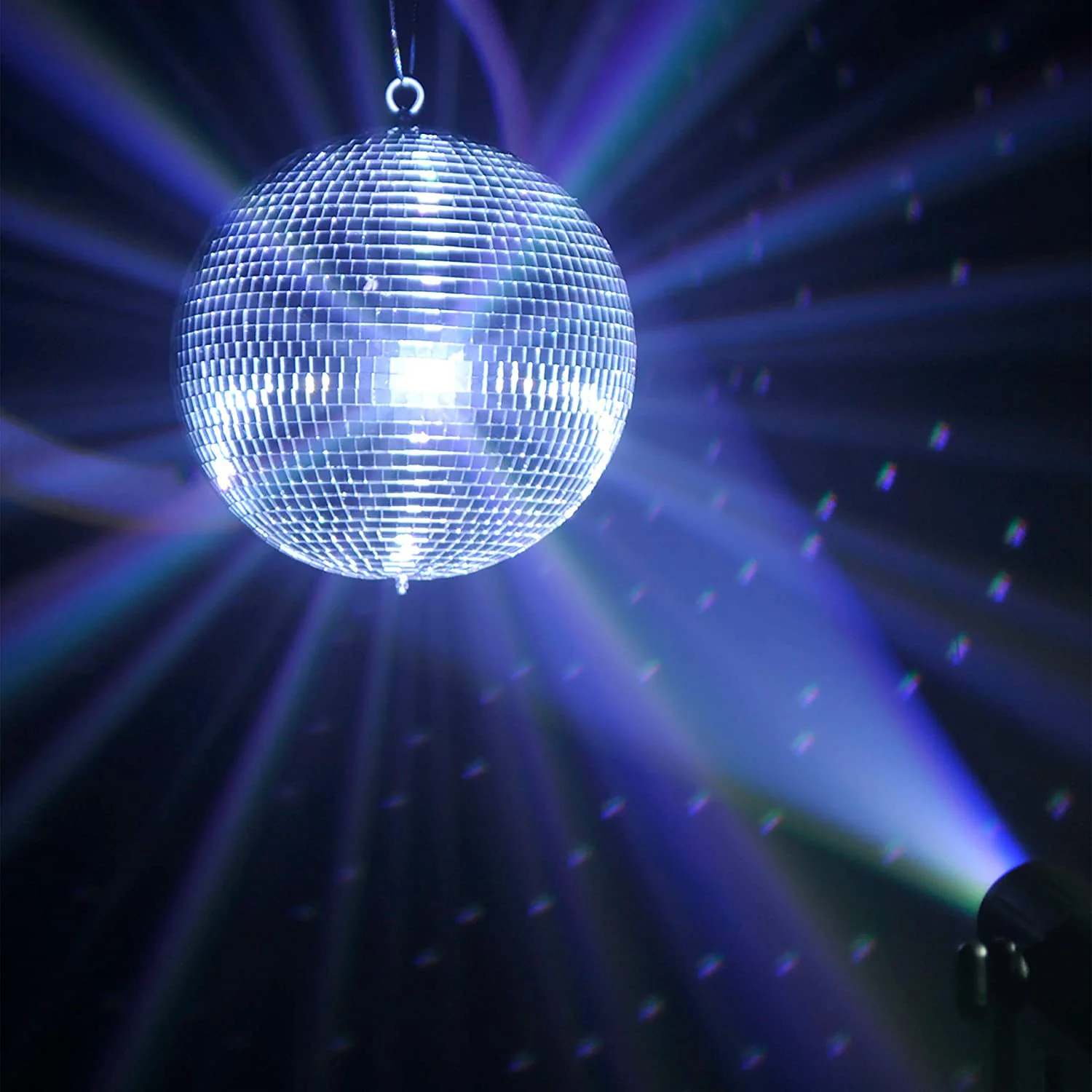 American DJ M-1616 Lightweight Real Glass 16 inch Wall Hanging Disco Mirror Ball - Image 5