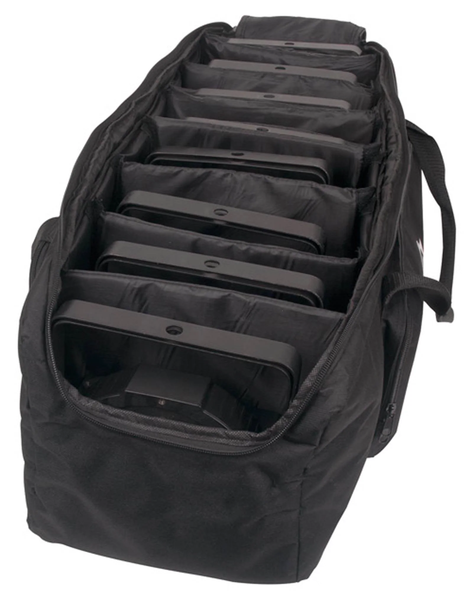 American DJ Mega Flat Pak 8 Plus RGB+UV LED Par Profile System, Bag, and Cables - Image 8