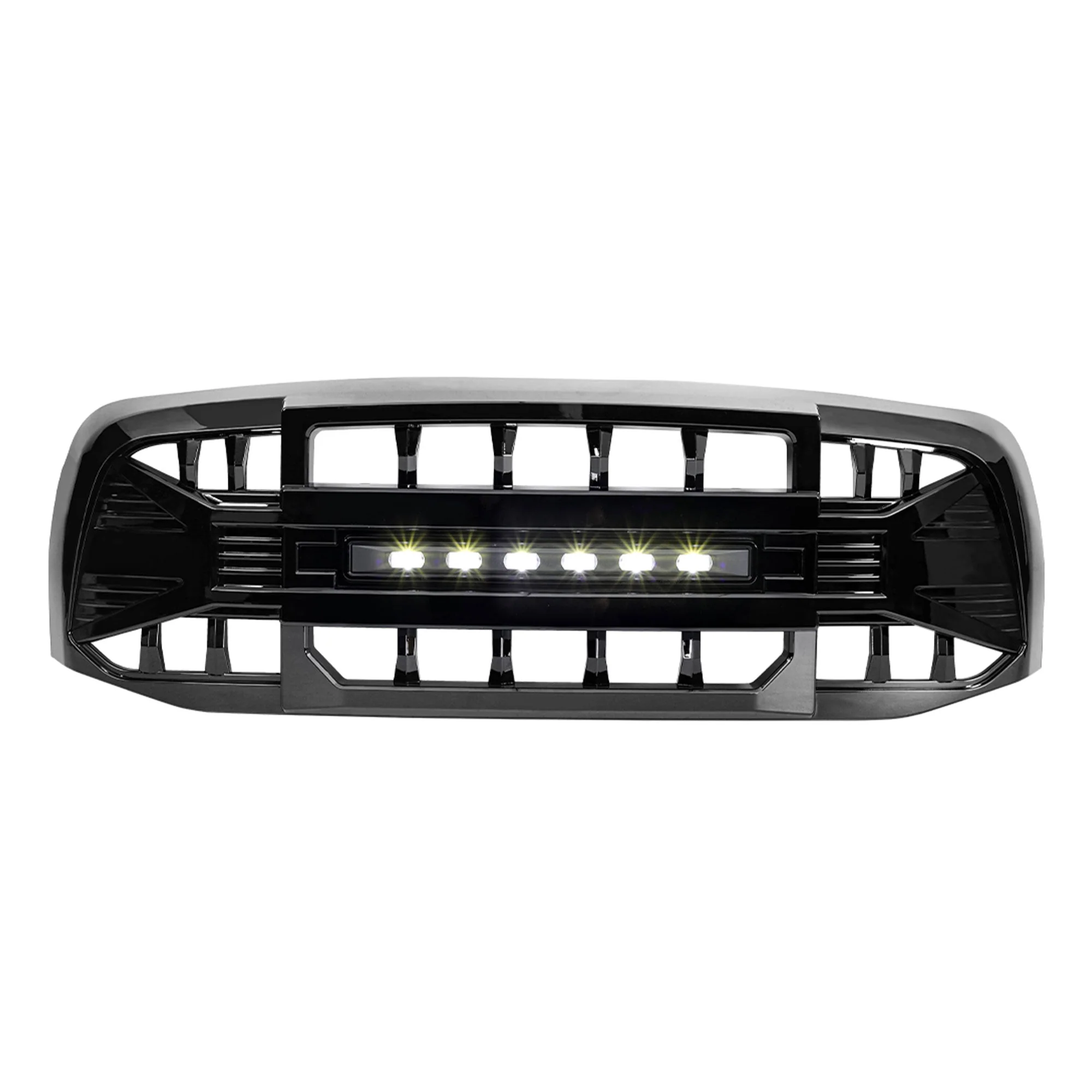 AMERICAN MODIFIED Armor Grille for 2006 to 2008 Dodge Ram 1500, Glossy Black - Image 9