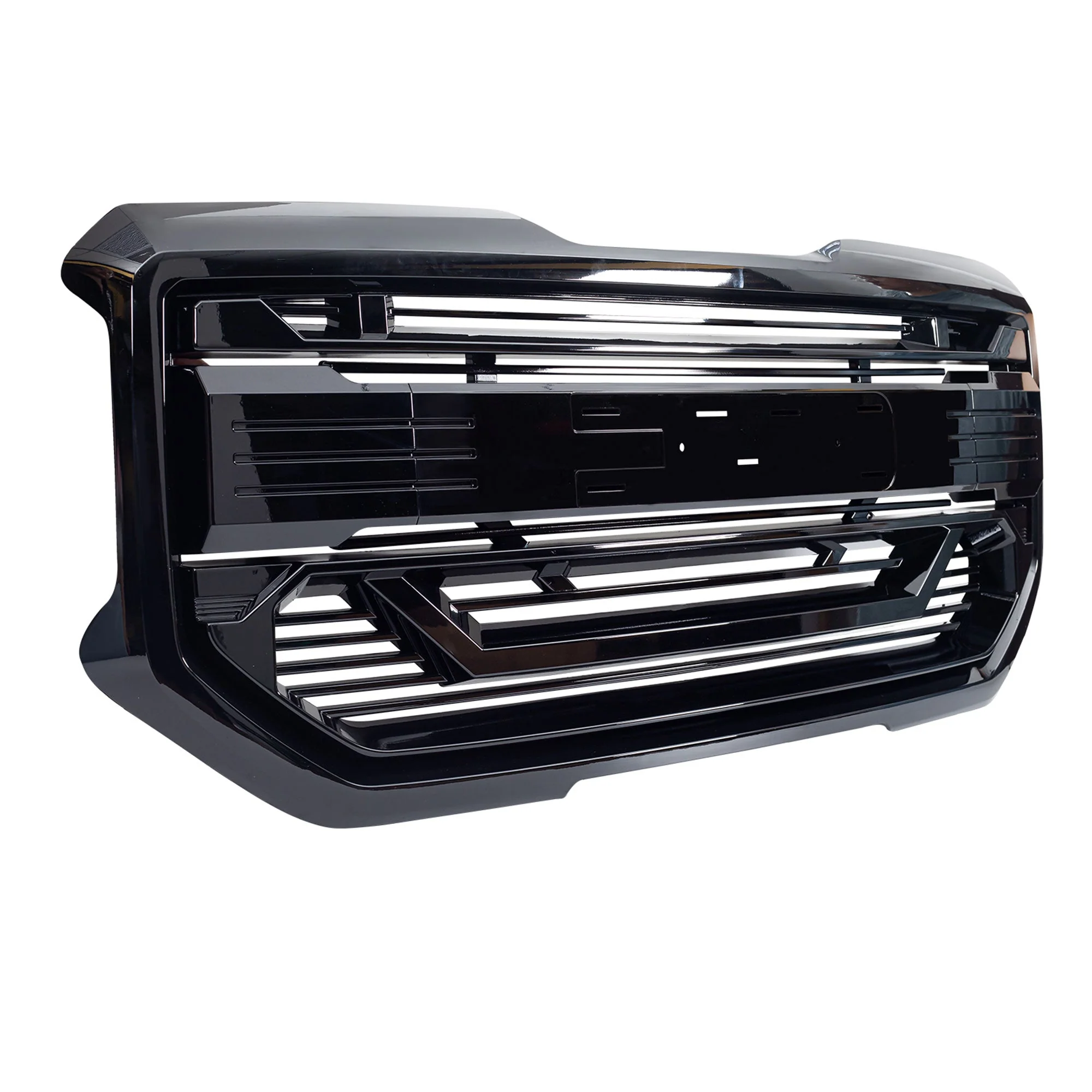 AMERICAN MODIFIED Armor Grille for 2016 to 2018 GMC Sierra 1500, Glossy Black - Image 11
