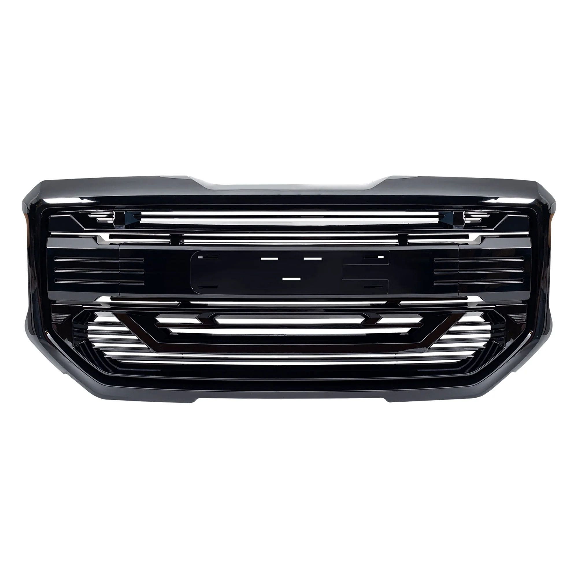 AMERICAN MODIFIED Armor Grille for 2016 to 2018 GMC Sierra 1500, Glossy Black - Image 9