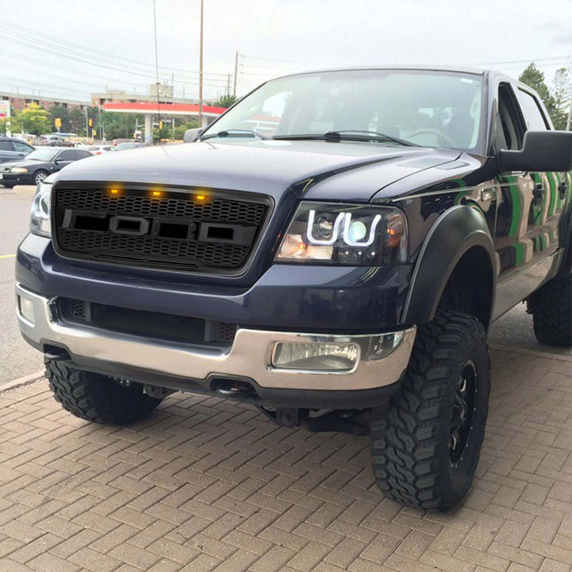 AMERICAN MODIFIED Raptor Style Front Grille w/LED Lights for 2004-2008 Ford F150 - Image 5