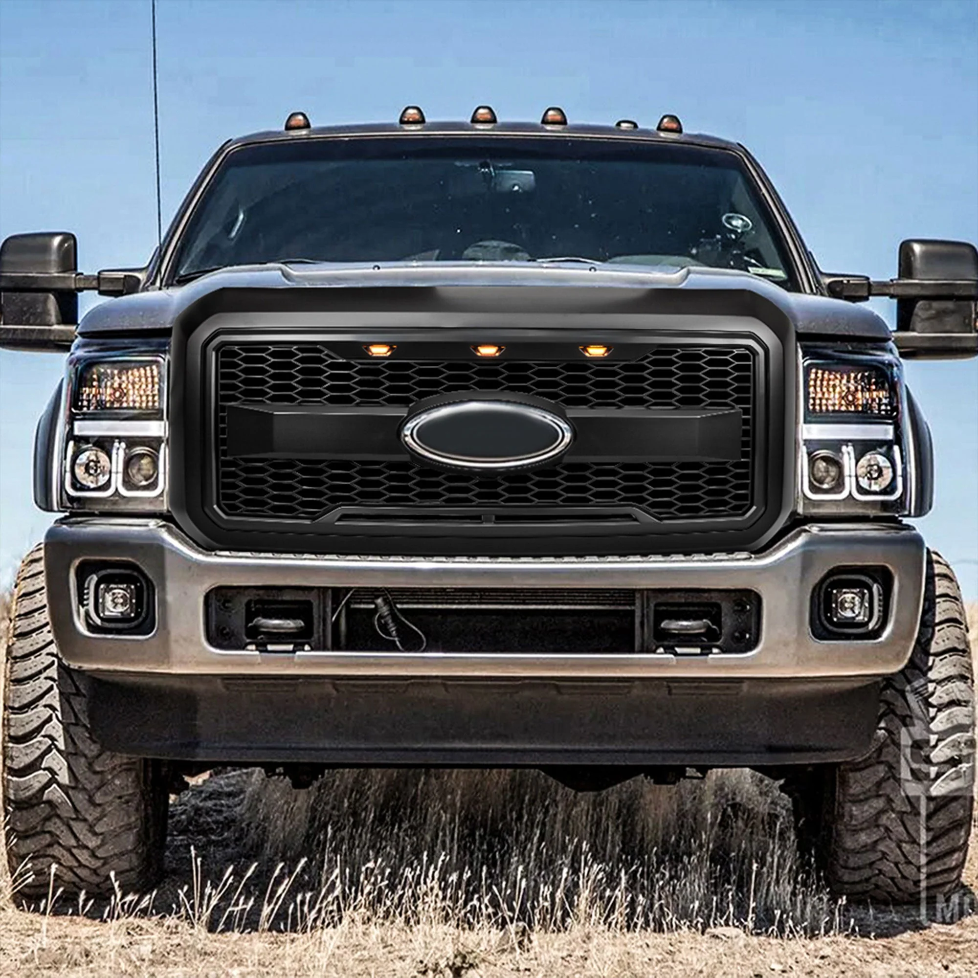 AMERICAN MODIFIED Raptor Style Mesh Grille for 2011-2016 Ford F250/350/450/550 - Image 8