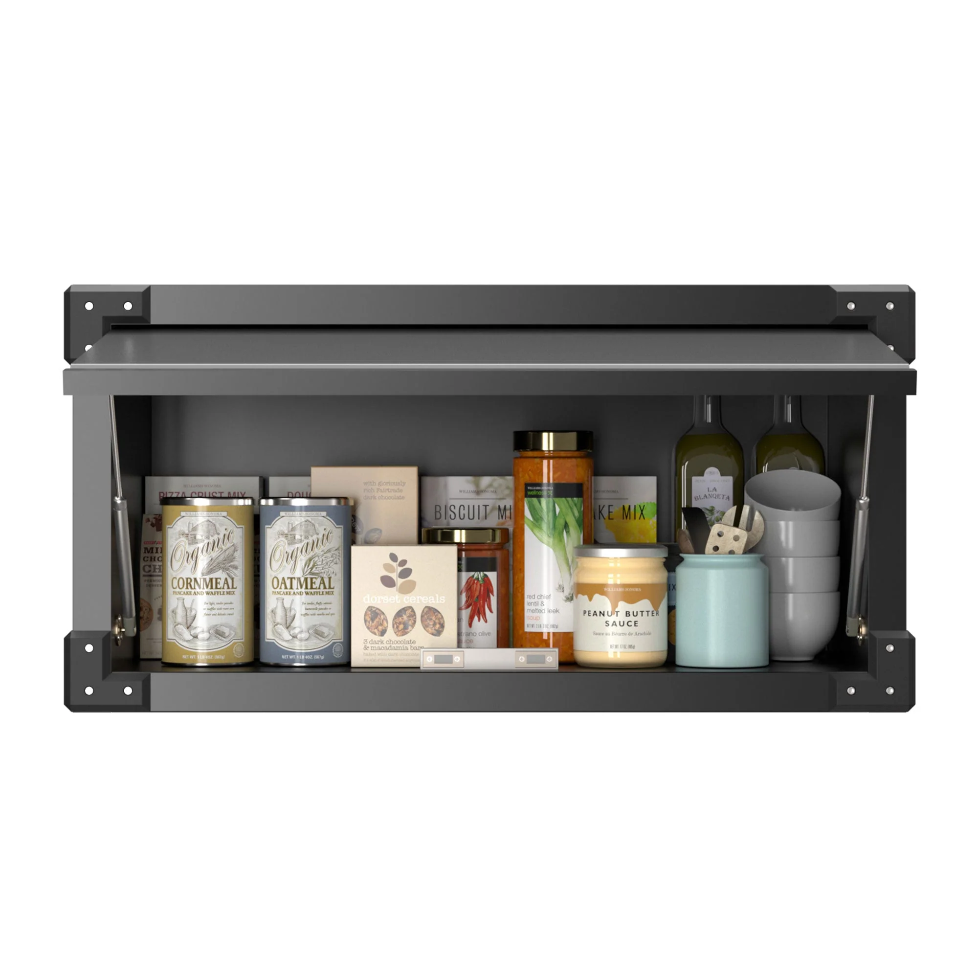 AOBABO Small Wall Mounted Metal Storage Cabinet Organizer with Flip Door, Black - Image 7