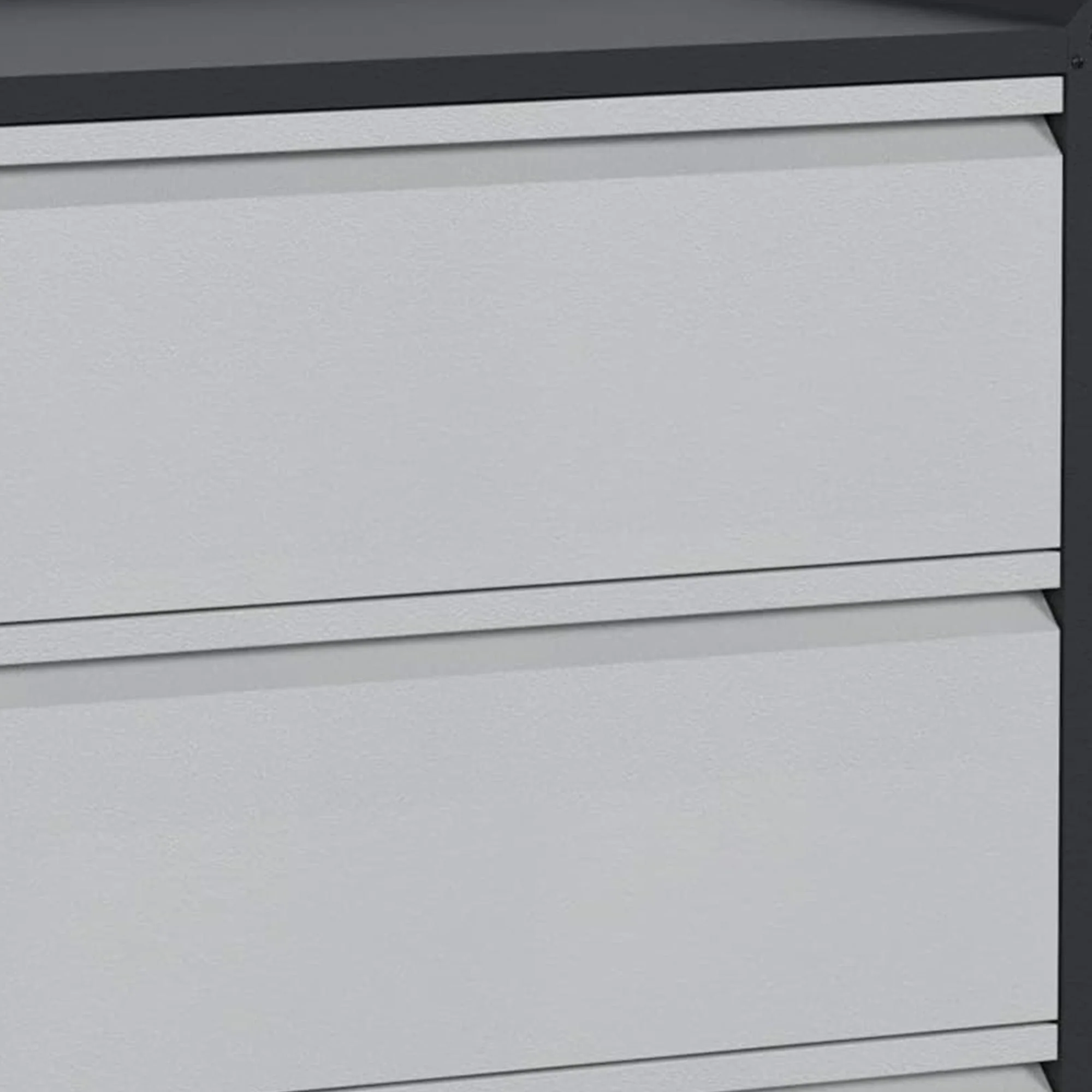 AOBABO Steel Rolling Tool Storage Chest 3 Drawer Cabinet with Wheels, Black/Grey - Image 4
