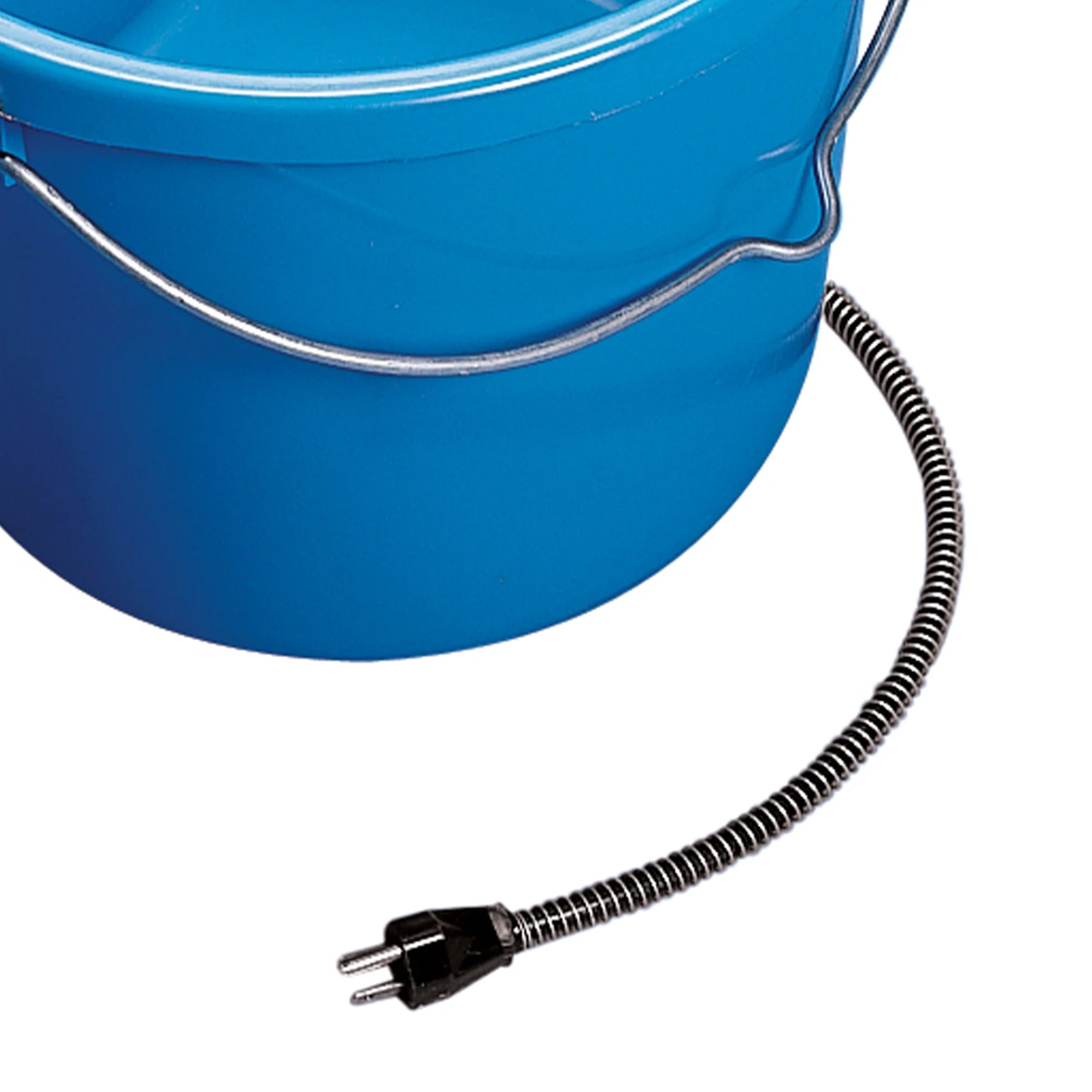 API 20 Quart Plastic Thermostatically Controlled Round Flat Back Heated Bucket - Image 3