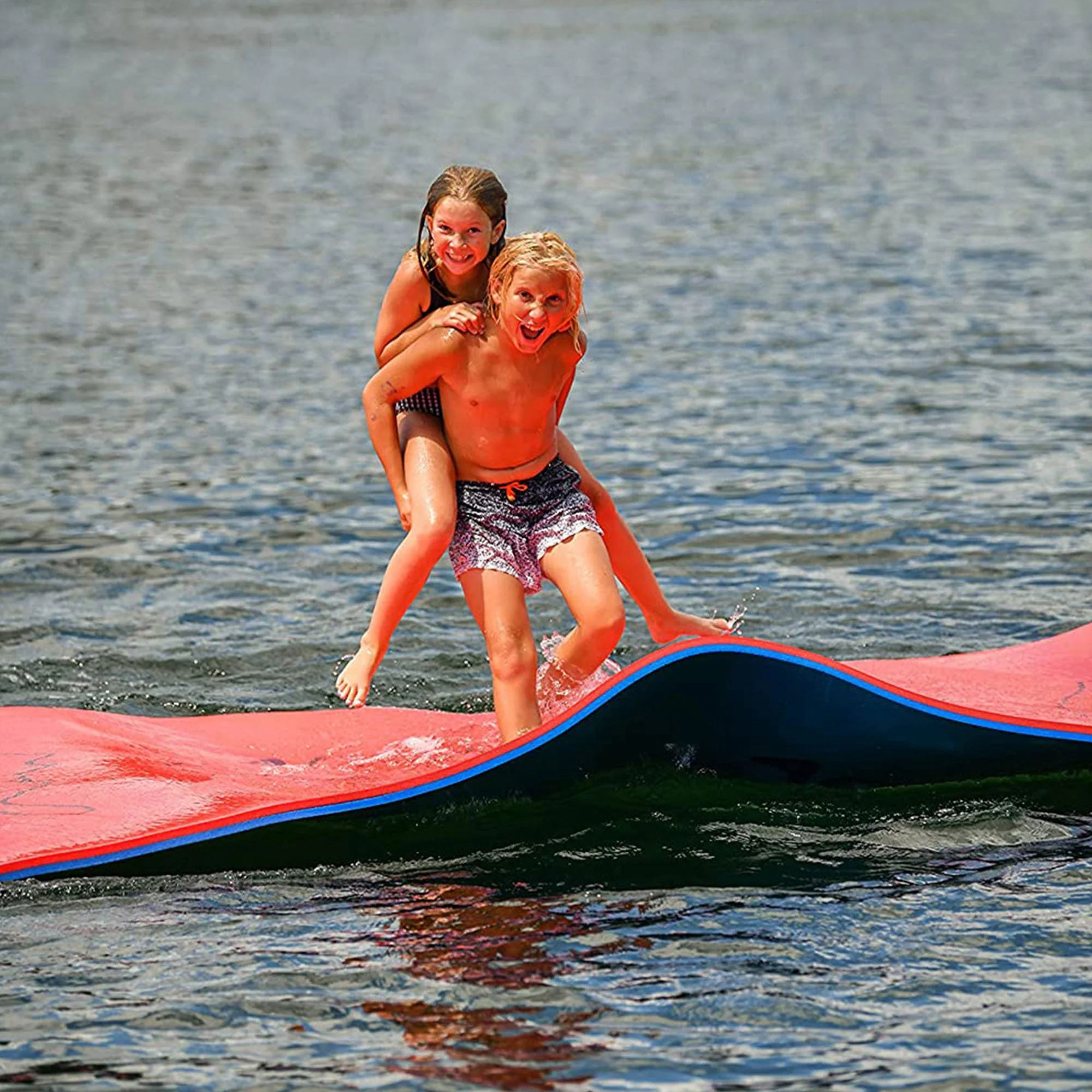 Aqua Lily Pad 16' All American 3 Layer Water Playground Floating Foam Island - Image 6