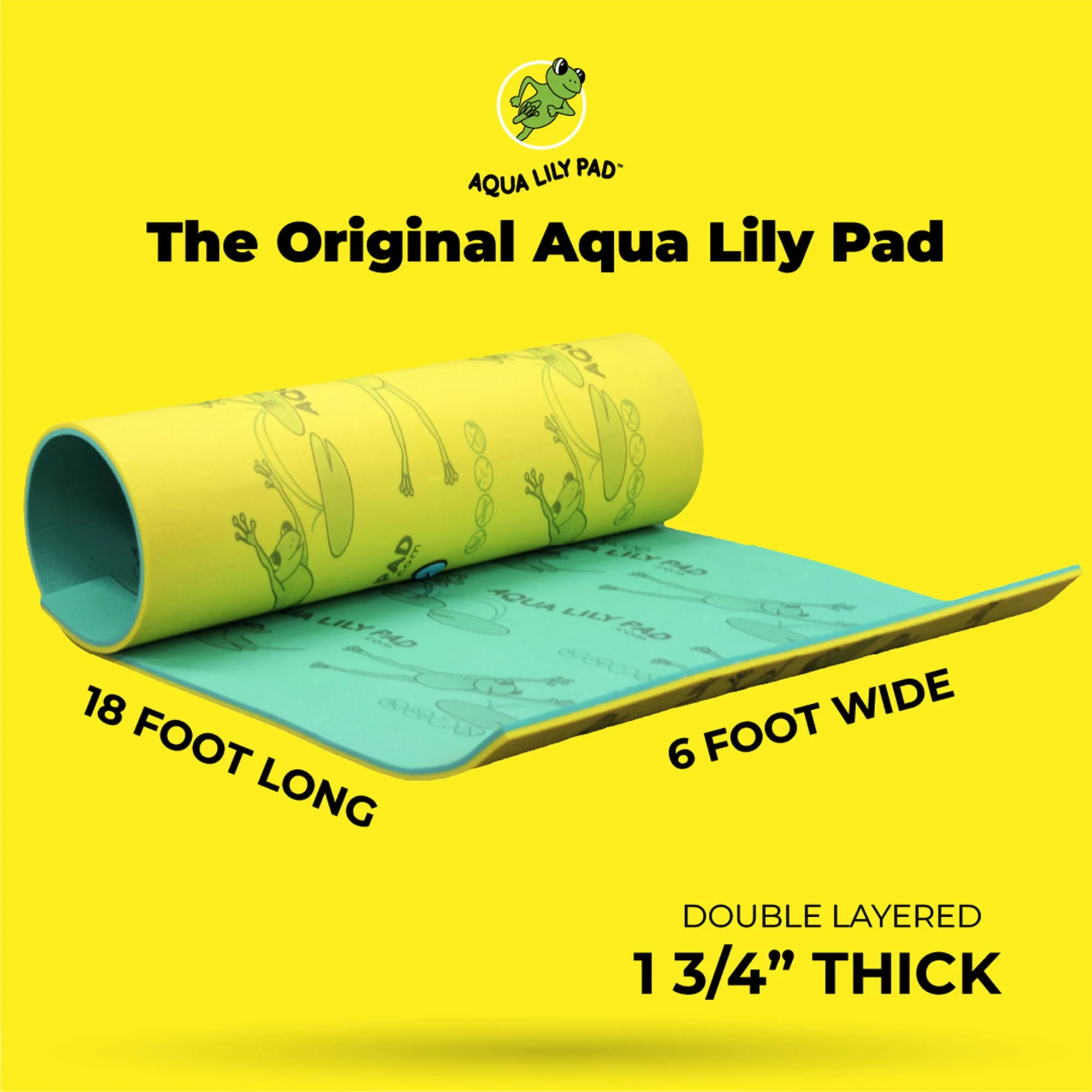Aqua Lily Pad Water Mat Playground Float Pad & Buoyant Vinyl Foam Pool Noodle - Image 4