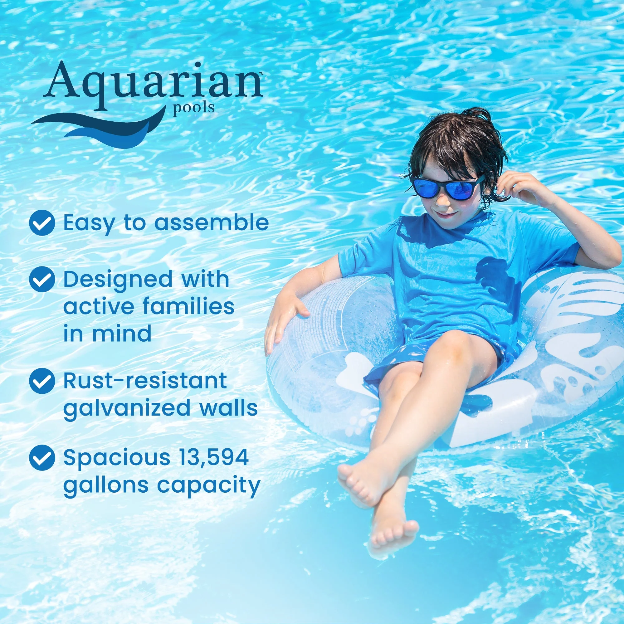 Aquarian Phoenix 24' x 52" Round Frame Above Ground Swimming Pool without Liner - Image 2