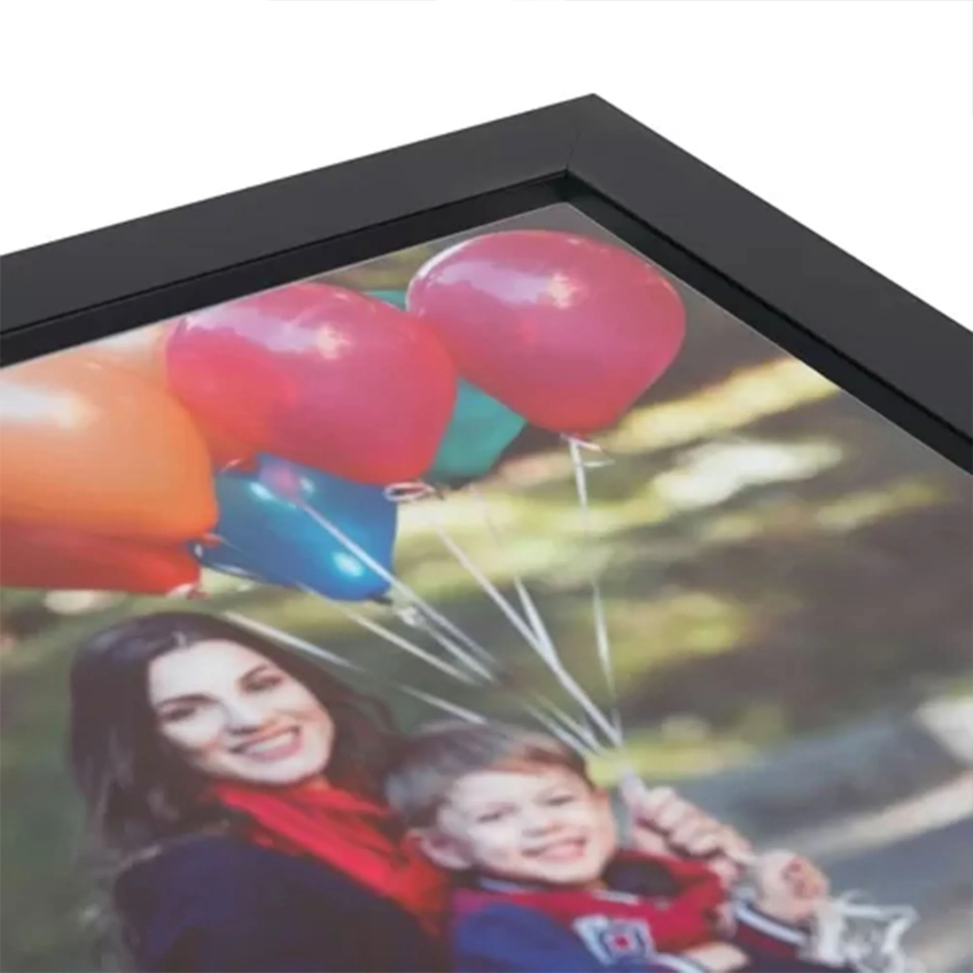 ArtToFrames 18 x 18 Inch Solid Wood Wall Hanging Picture Frame, Satin Black - Image 3