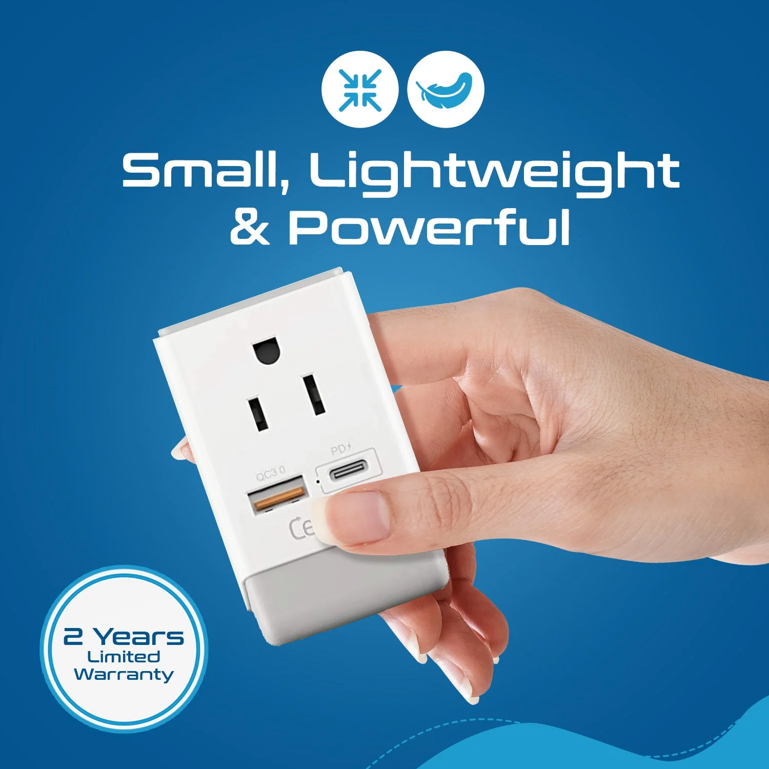 Australia, China Travel Adapter | Type I - USB-A & USB-C Ports + 2 USA Outlet (AP-16) - Image 7