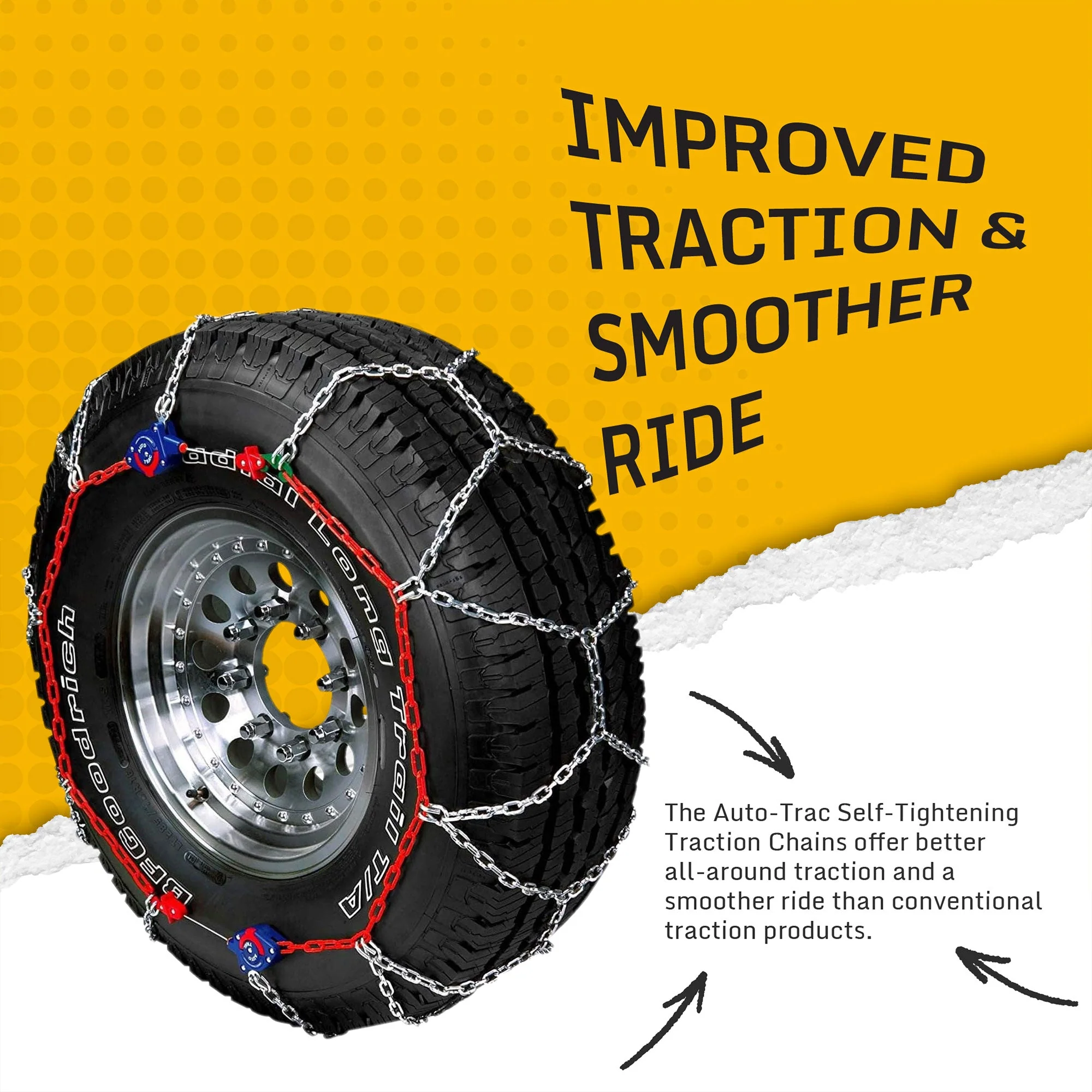 Auto-Trac 232105 Series 2300 Pickup Truck/SUV Traction Snow Tire Chains, Pair - Image 3