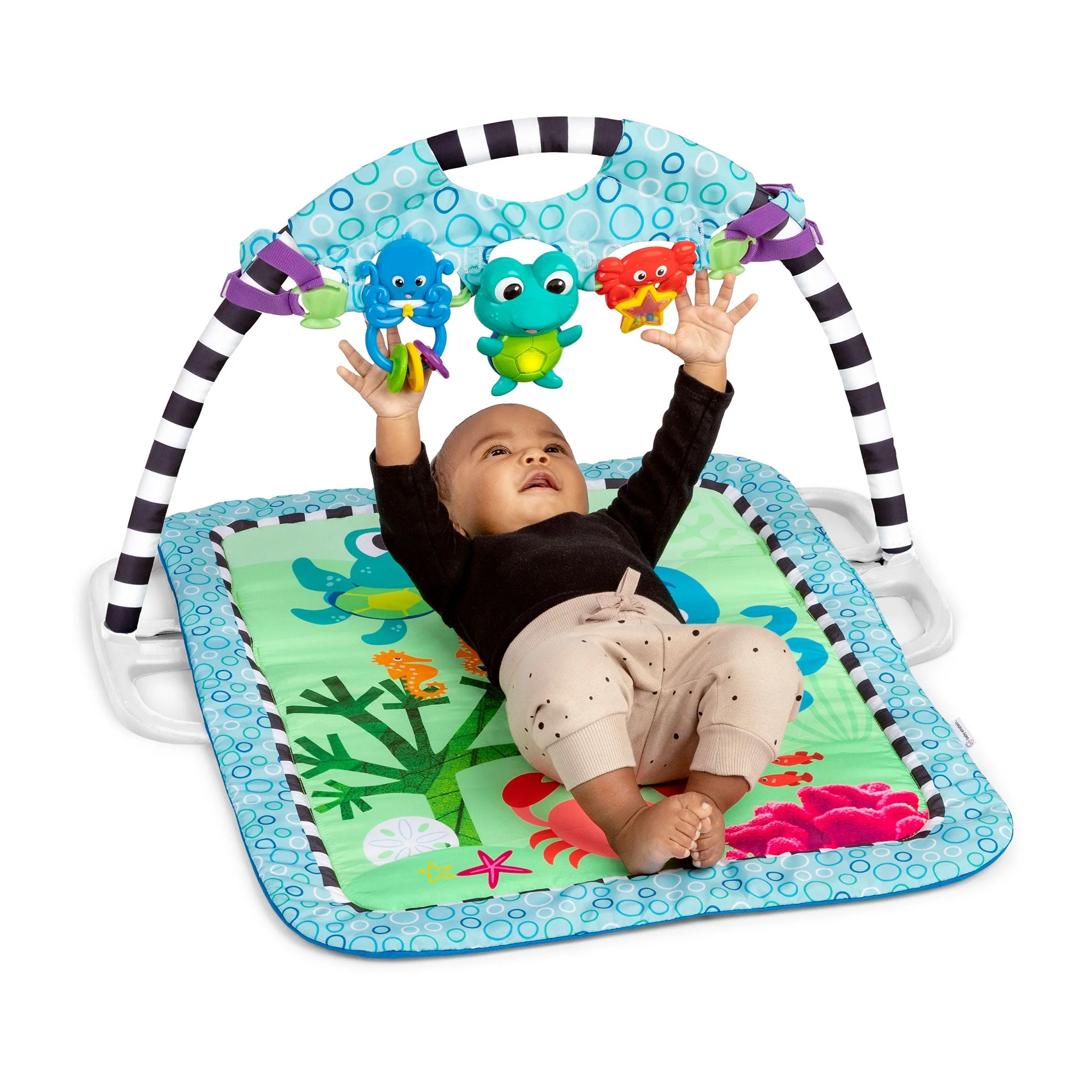 Baby Einstein Neptune's Discovery Reef Baby Tummy Time Activity Gym Toy Bar - Image 6