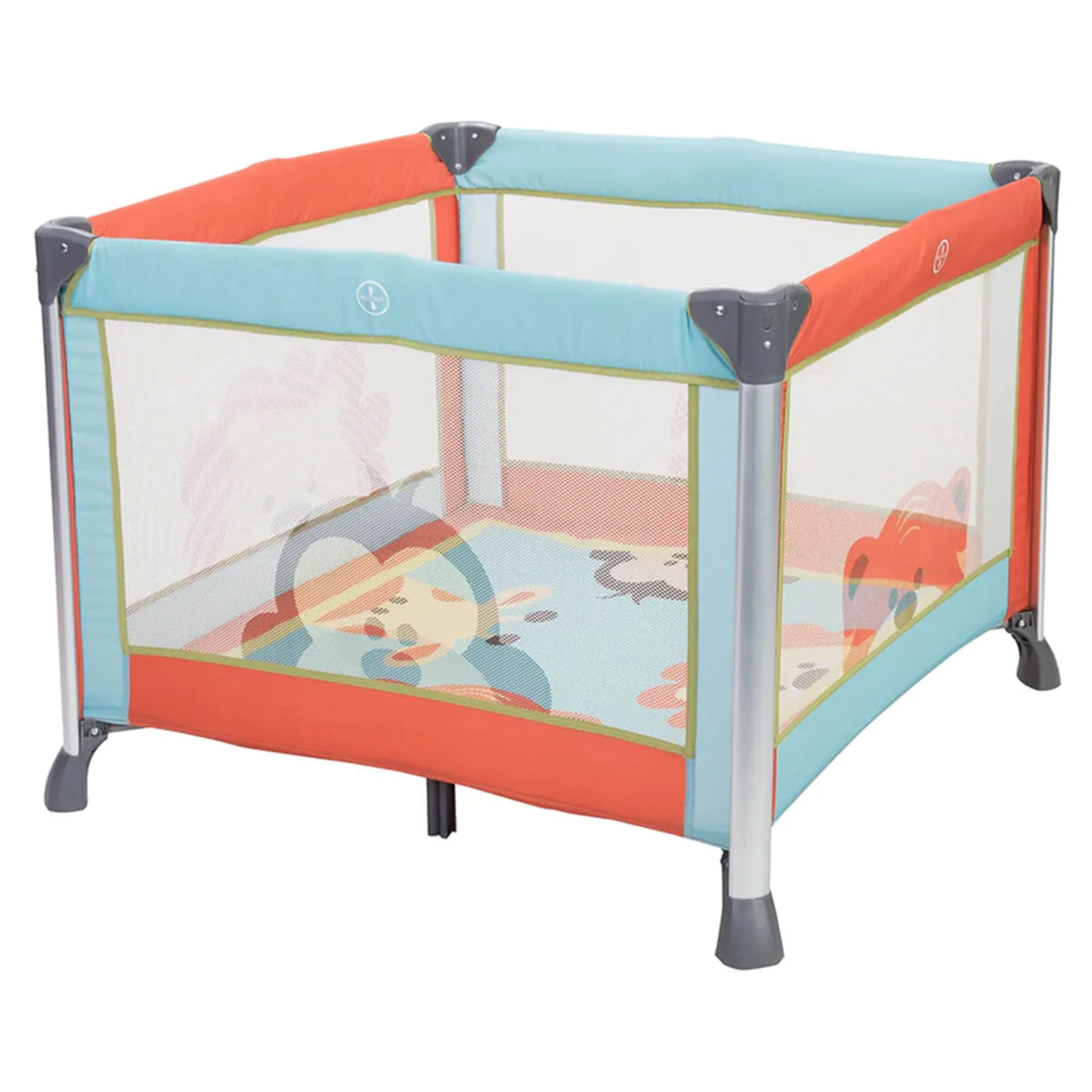 Baby Trend Kid Cube Home Nursery Padded Play or Nap Center, Peek-a-Boo Pals - Image 2