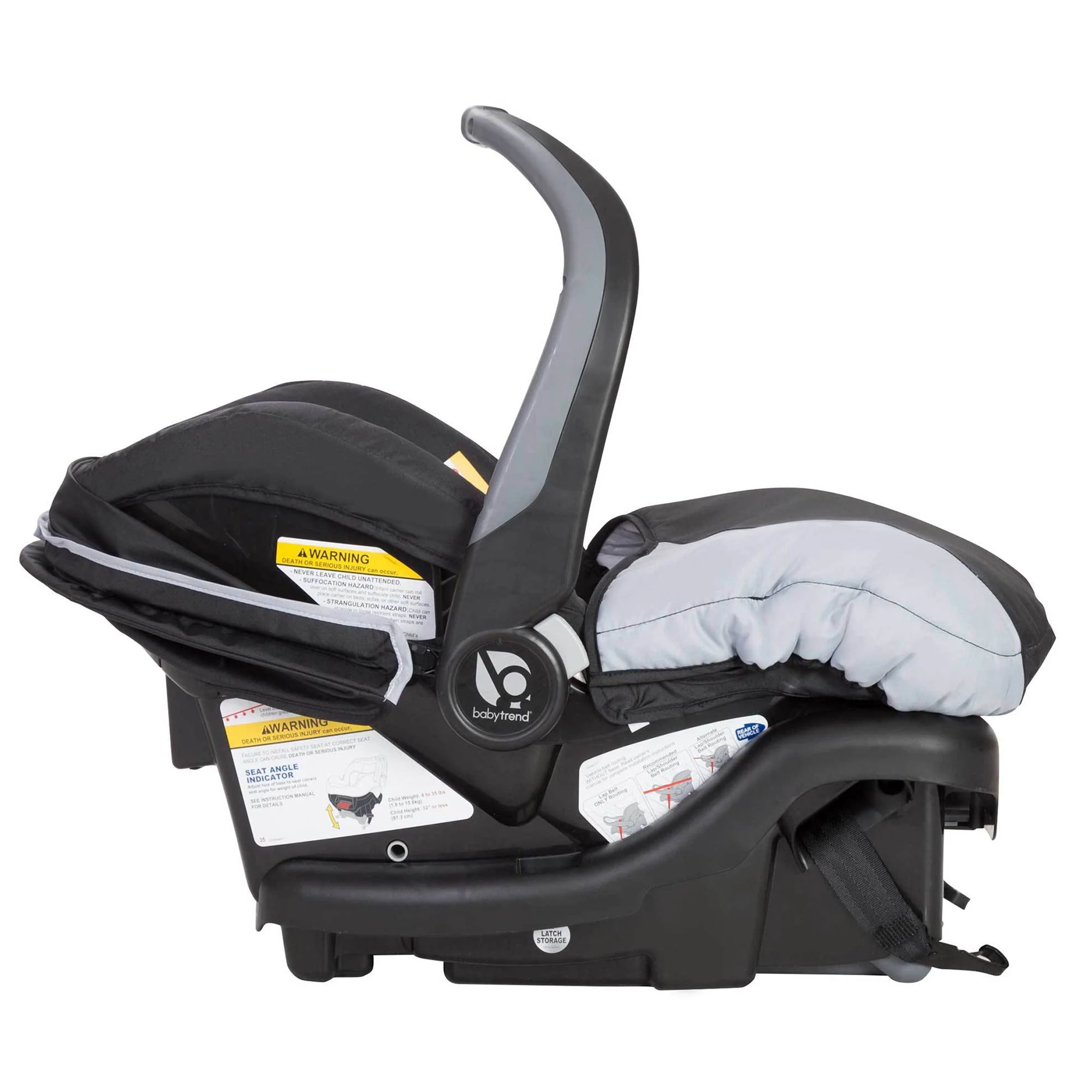 Baby Trend Sit N Stand Baby Double Stroller and 2 Infant Car Seat Combo, Stormy - Image 12