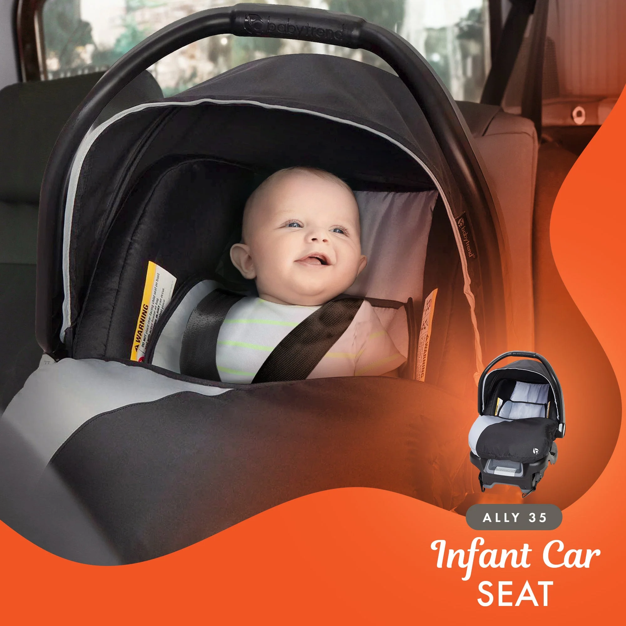 Baby Trend Sit N Stand Baby Double Stroller and 2 Infant Car Seat Combo, Stormy - Image 8