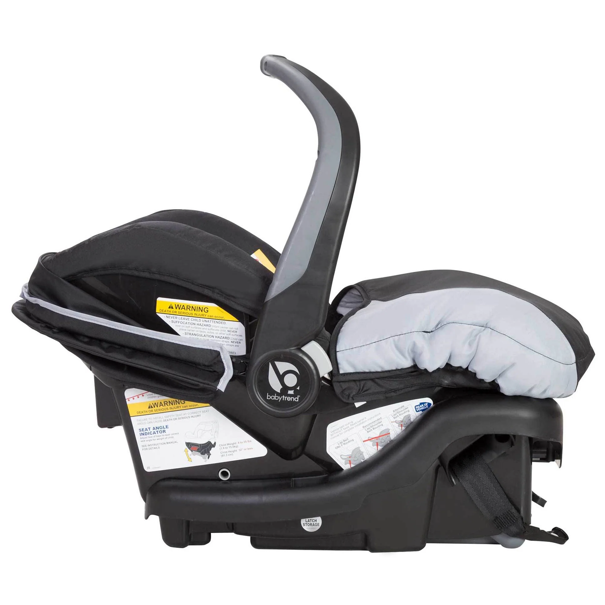 Baby Trend Sit N Stand Travel Double Baby Stroller and Car Seat Combo, Stormy - Image 12