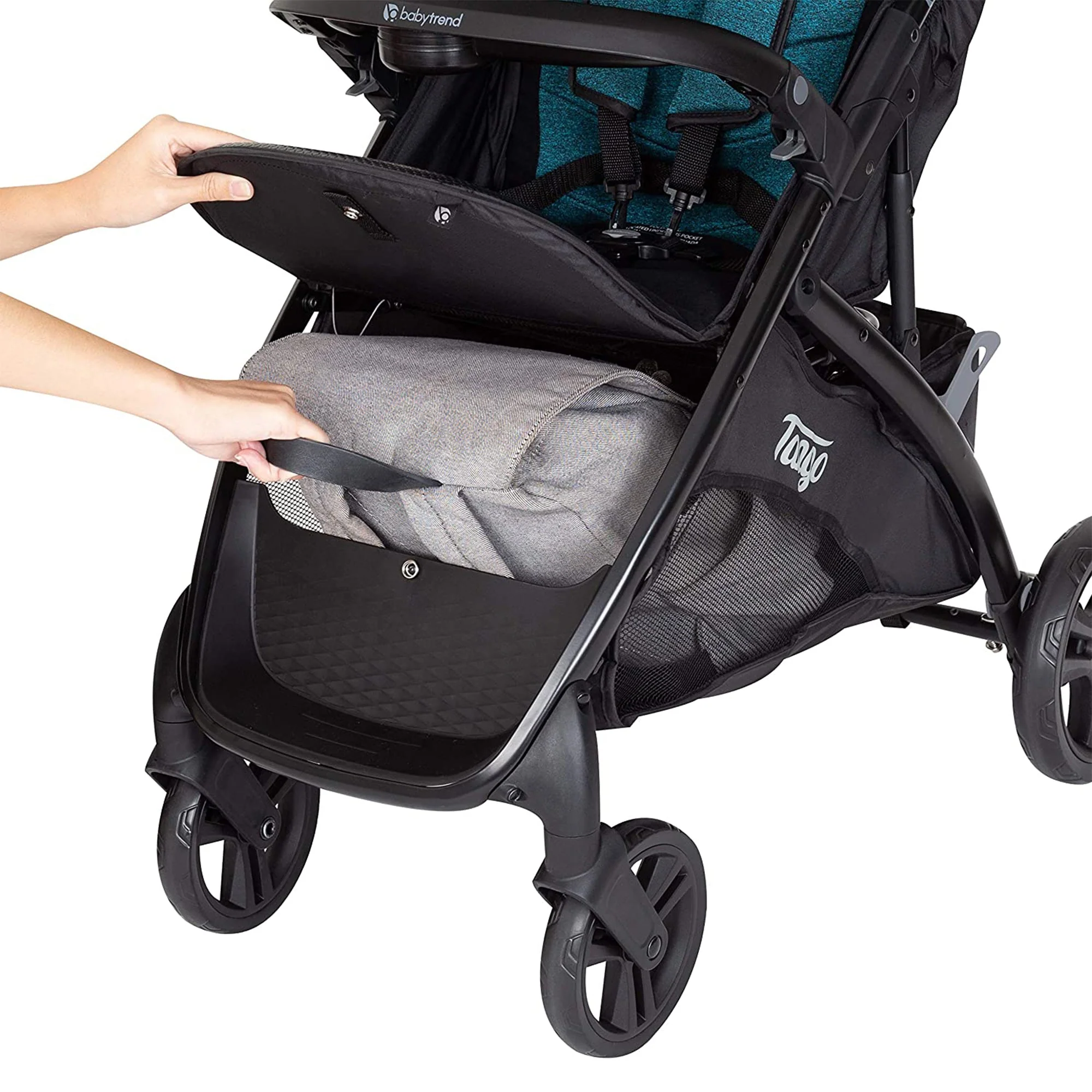 Baby Trend Tango Lightweight Baby Infant Travel Stroller with Canopy, Veridian - Image 11