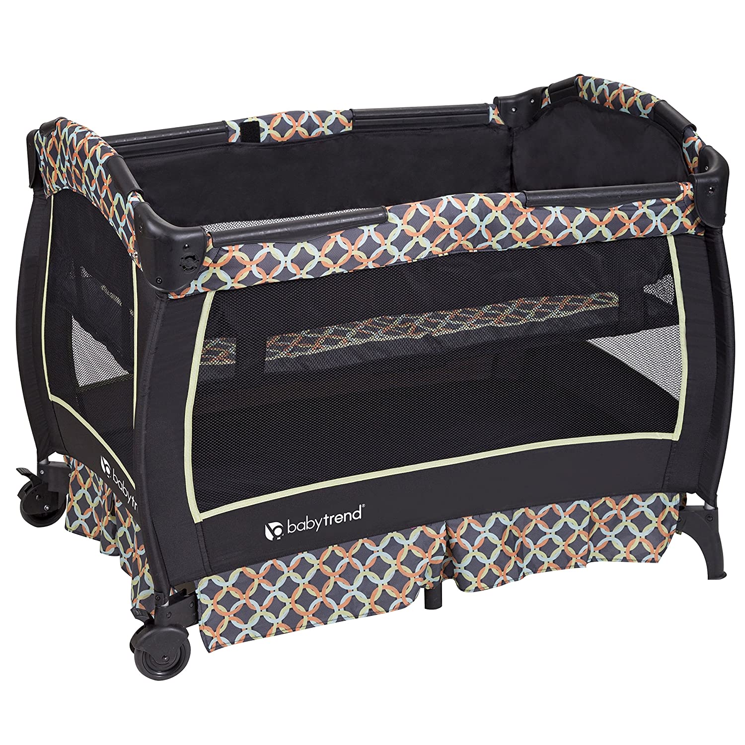 Baby Trend Unisex Portable Deluxe Infant Twin Play Nursery Center, Circle Tech - Image 7